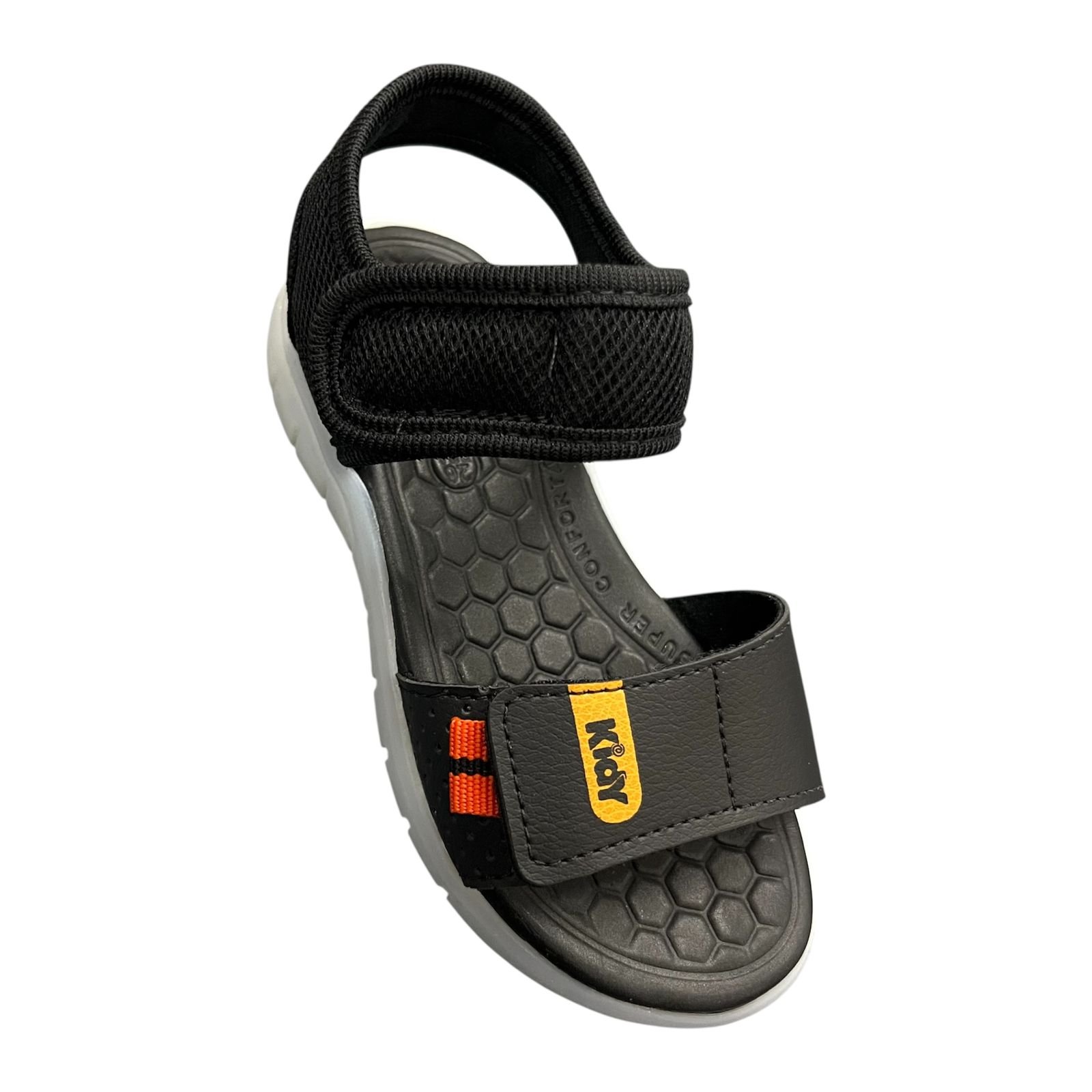 Sandália Kidy Wave Infantil Menino Luz De Led 0036-7009 Preto 2