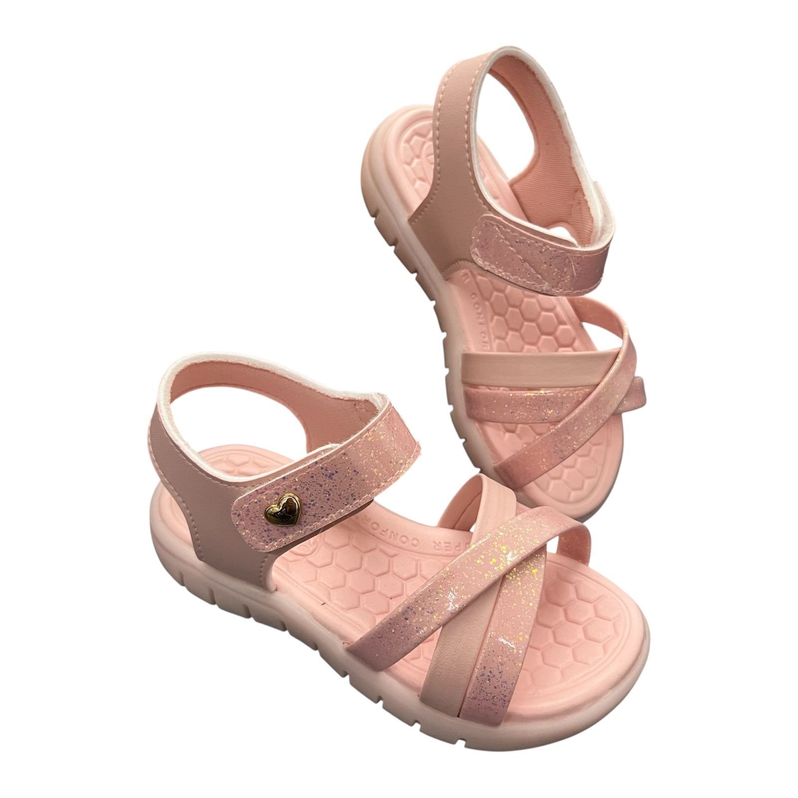 Sandália Kidy Wave Infantil Menina Luz De Led 1037-4005 Rosa 4