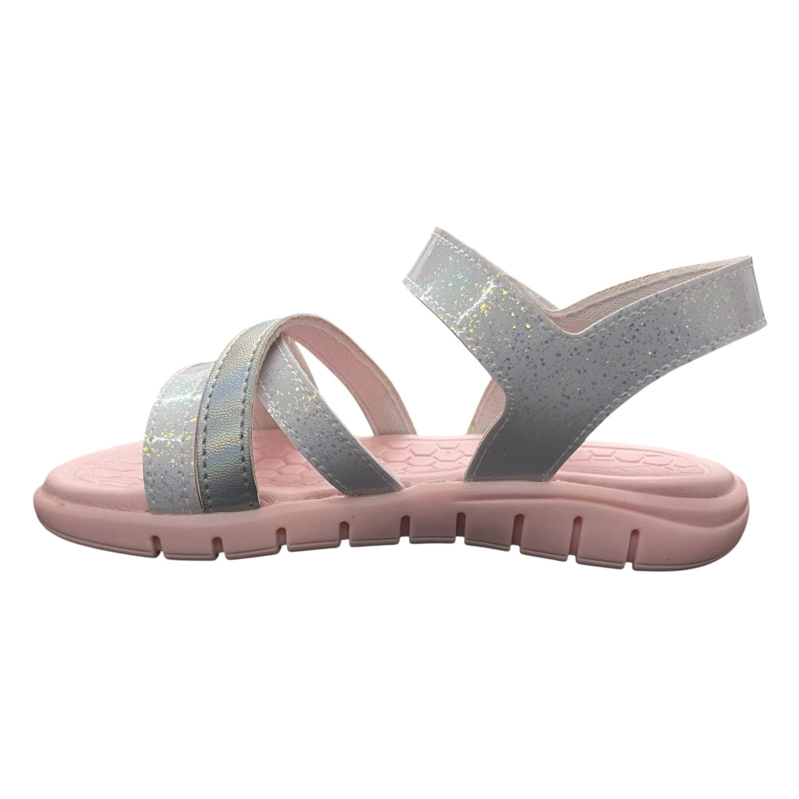 Sandália Kidy Infantil Menina 1019-0004 Branco/Prata 3