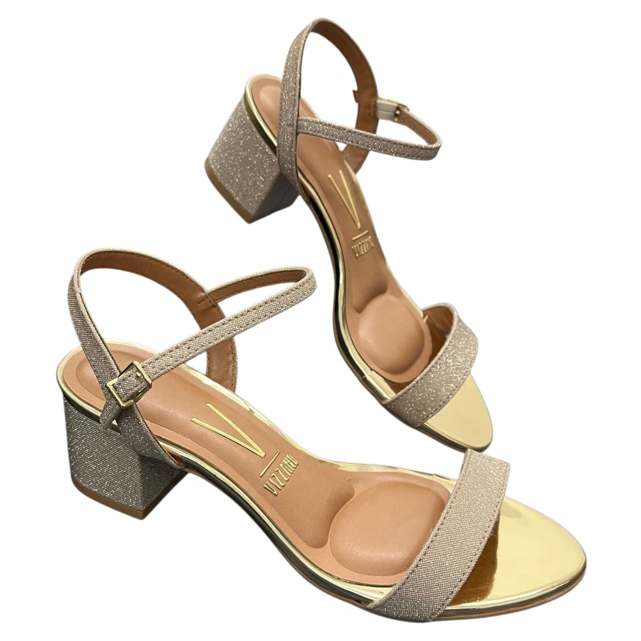 Sandália Vizzano Salto Bloco 6291.900 Dourado 3