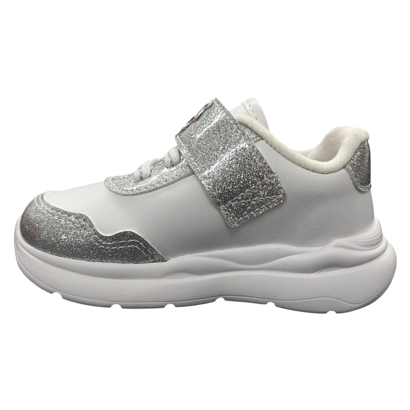 Tênis Molekinha Infantil Menina Calce Fácil 2738.104 Branco/Prata 4