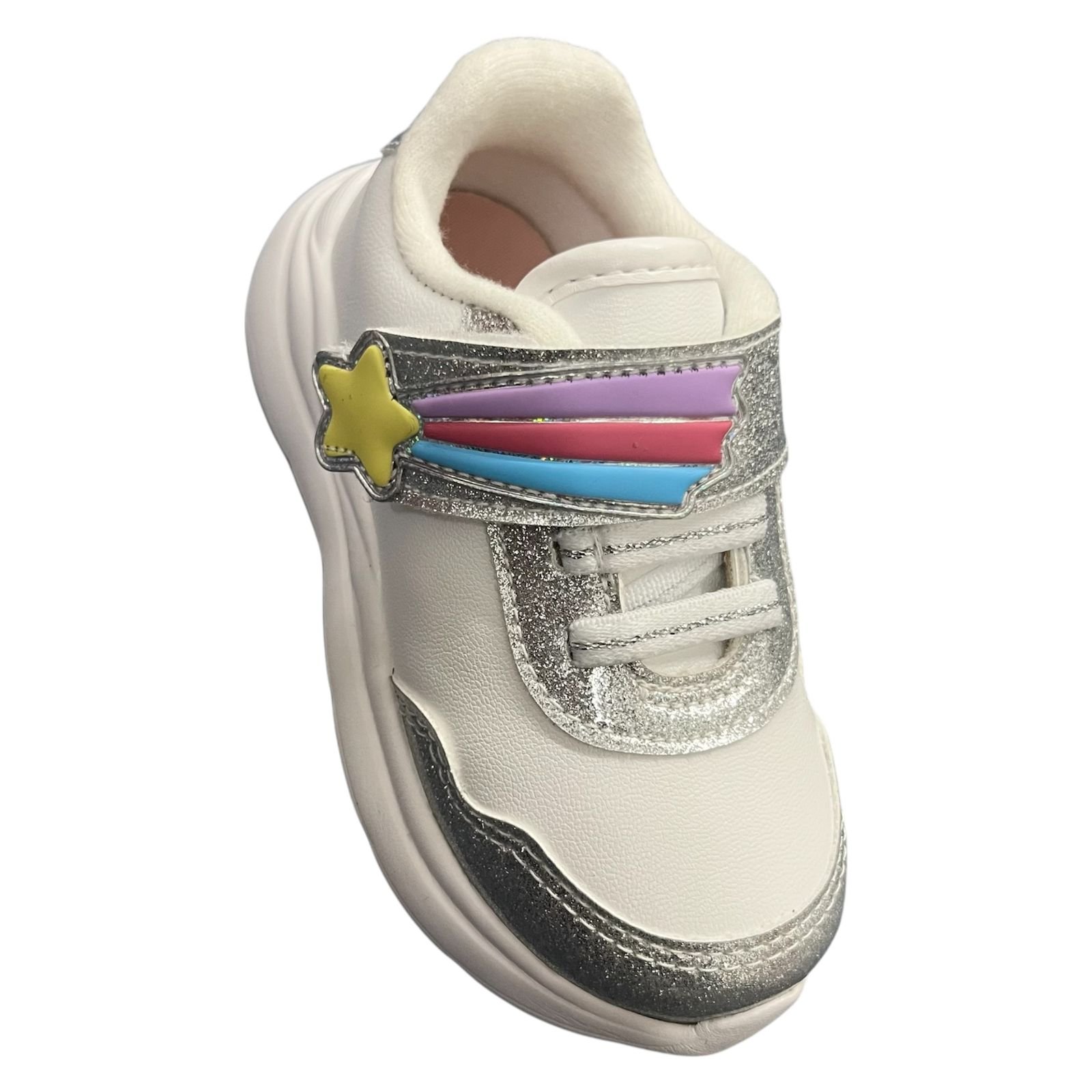 Tênis Molekinha Infantil Menina Calce Fácil 2738.104 Branco/Prata 2