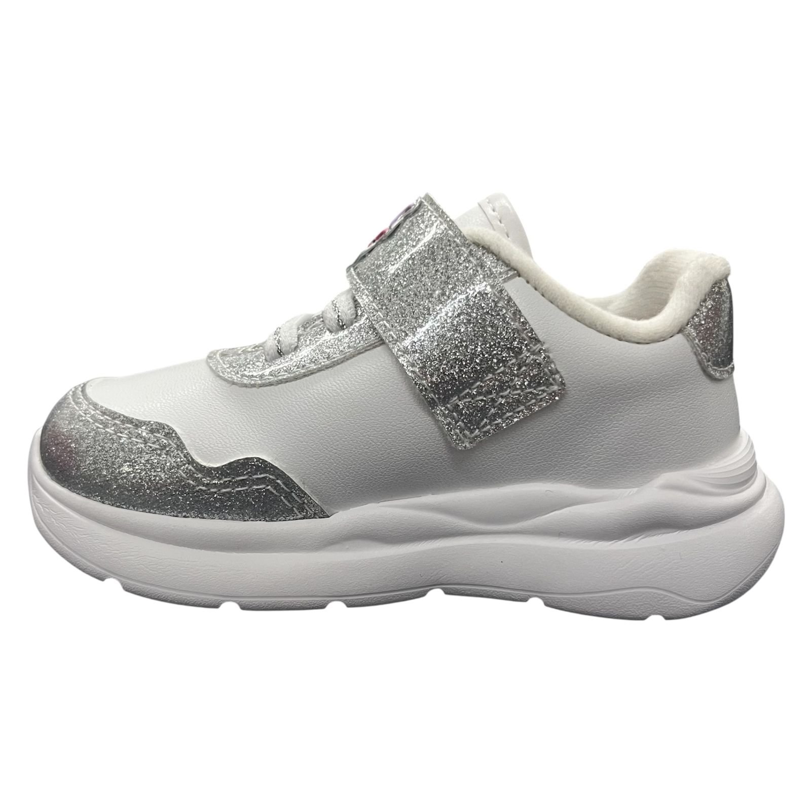 Tênis Molekinha Infantil Menina Calce Fácil 2738.104 Branco/Prata 4