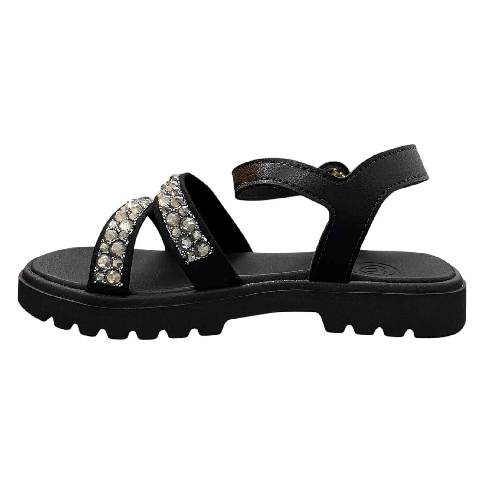 Sandália Papete Molekinha Infantil Menina 2344.148 Preto 3