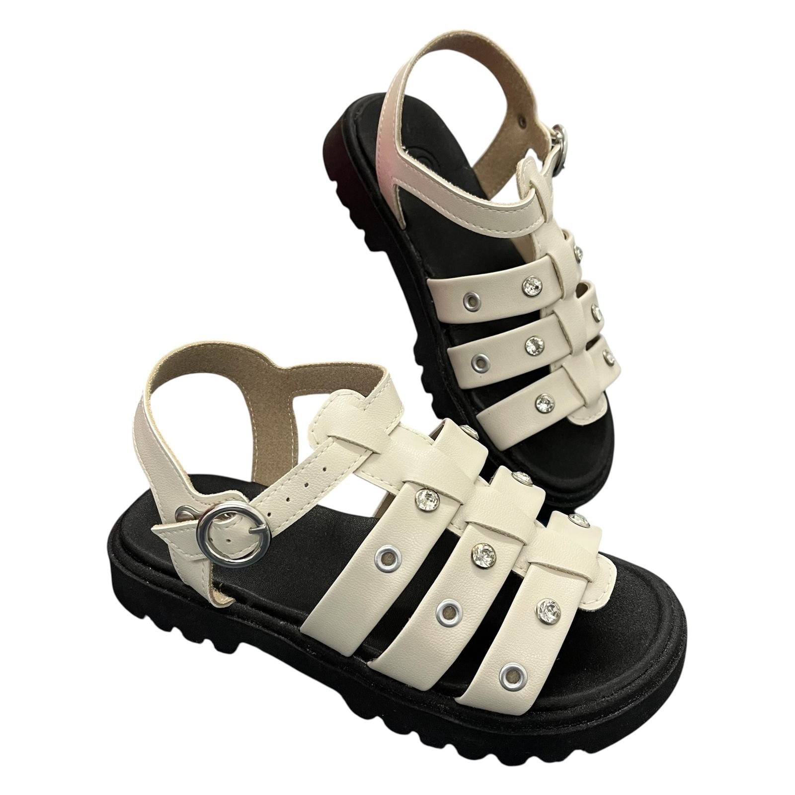 Sandália Papete Molekinha Infantil Menina 2344.146 Off White 5