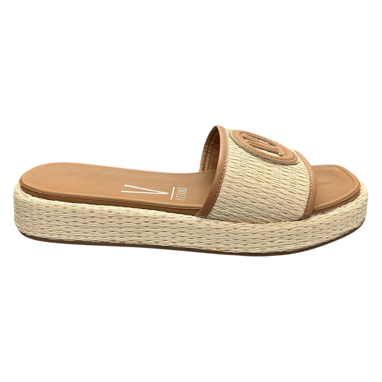 Chinelo Feminino Slide Vizzano Palha Tramado 6506.123