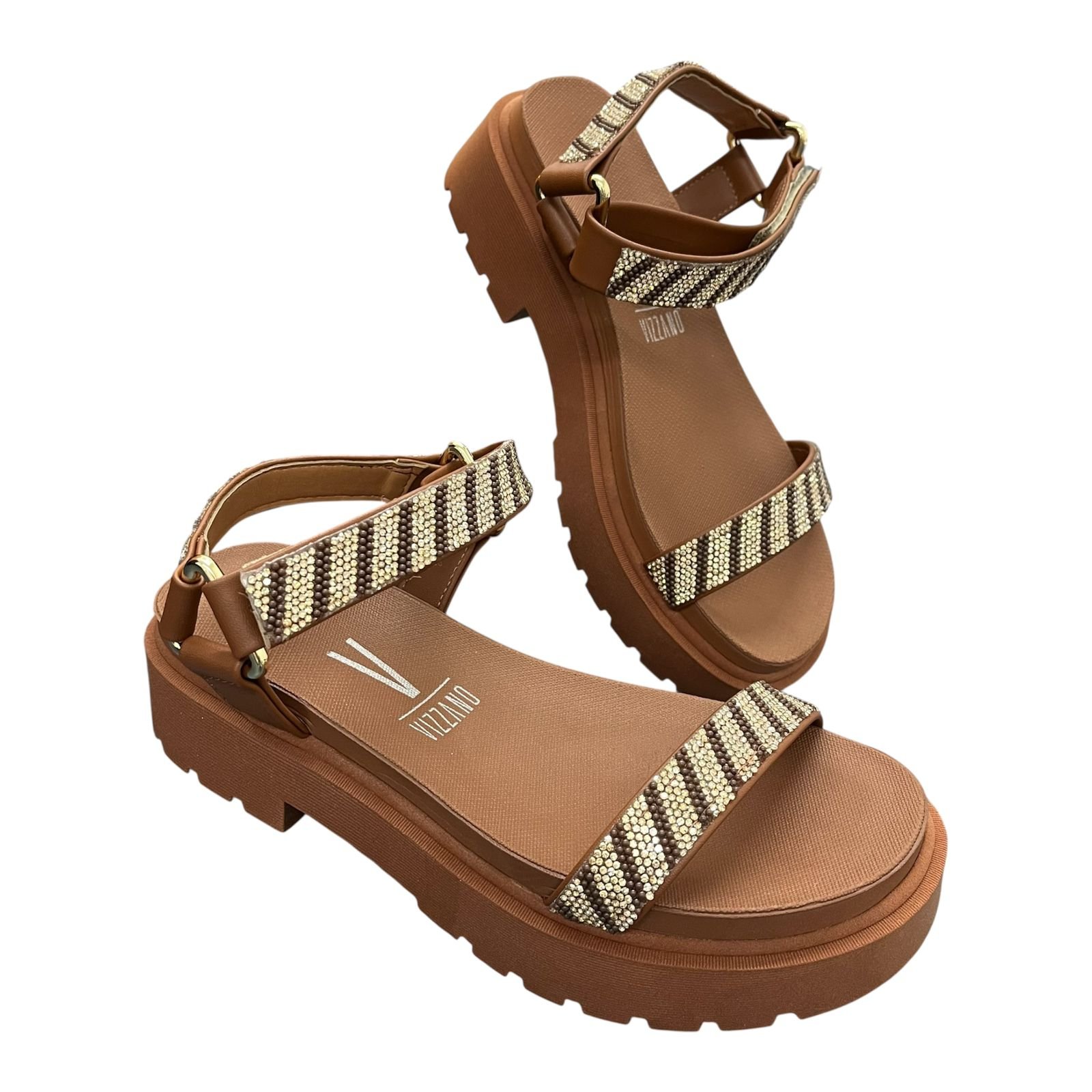 Sandália Vizzano Flatform Tratorada 6499.103 Marrom 5