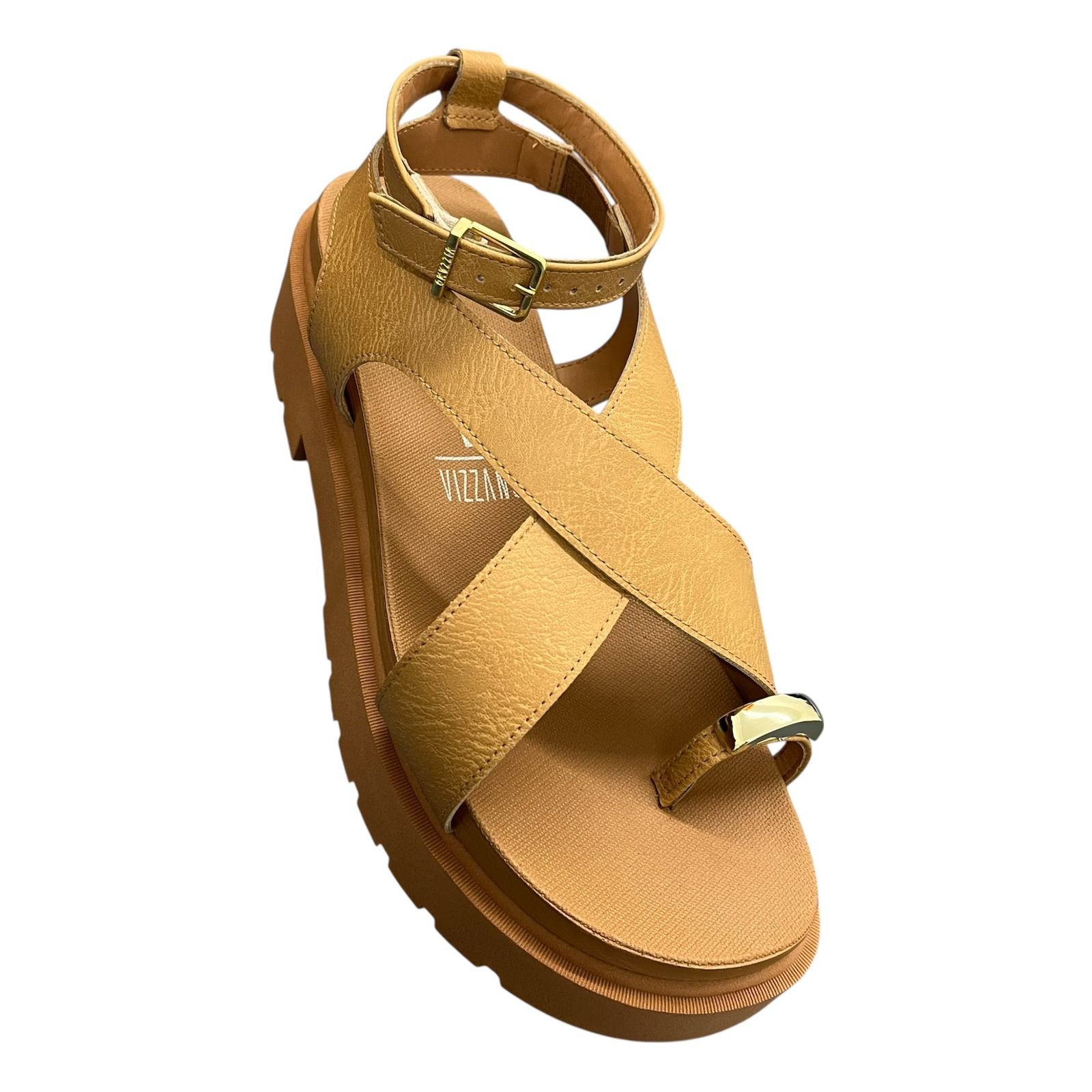 Sandália Vizzano Flatform Tratorada 6499.122 Bege 2
