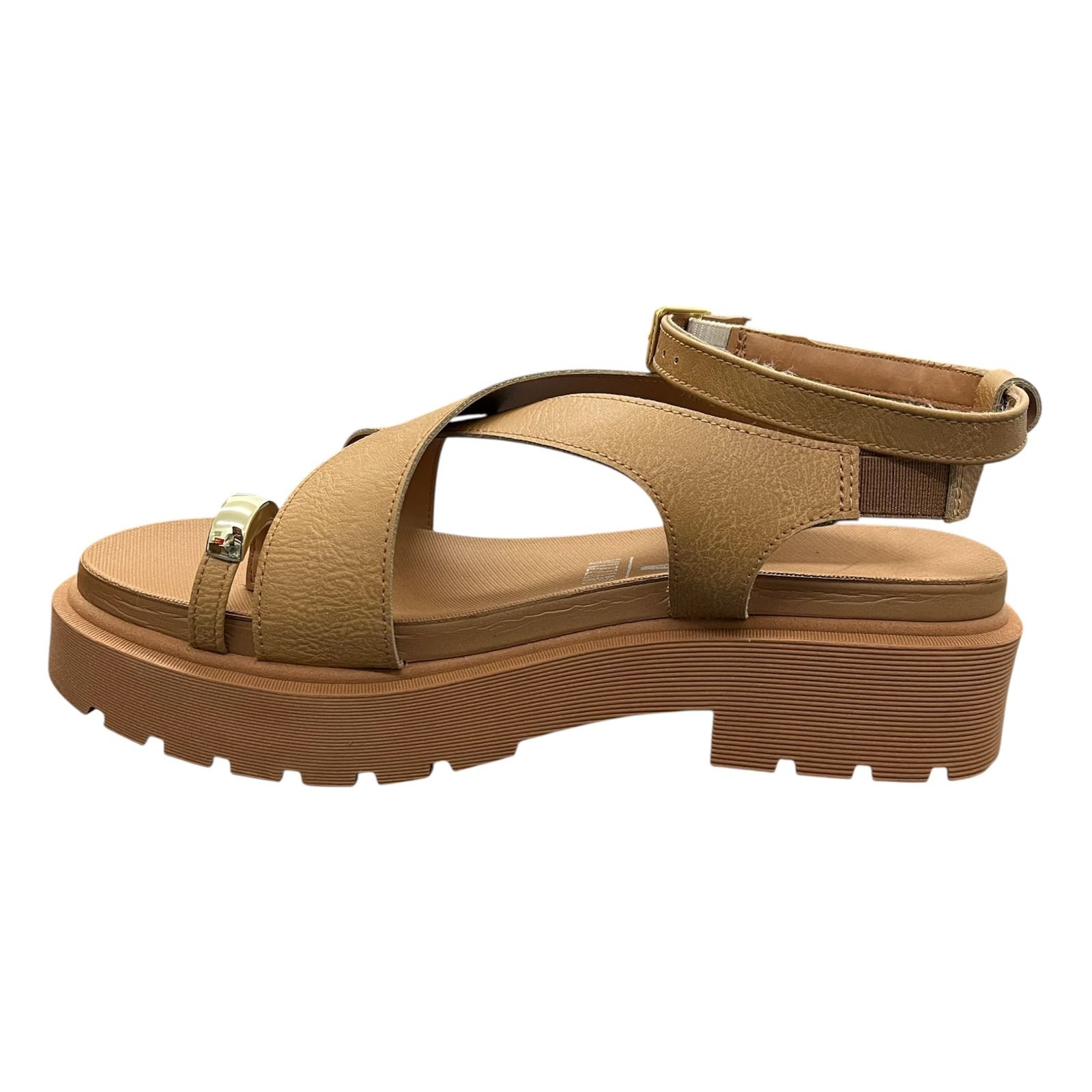 Sandália Vizzano Flatform Tratorada 6499.122 Bege 6