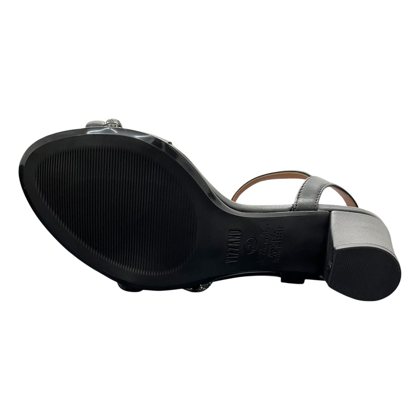 Sandália Vizzano Com Strass Salto Bloco 6262.1034 Preto 4