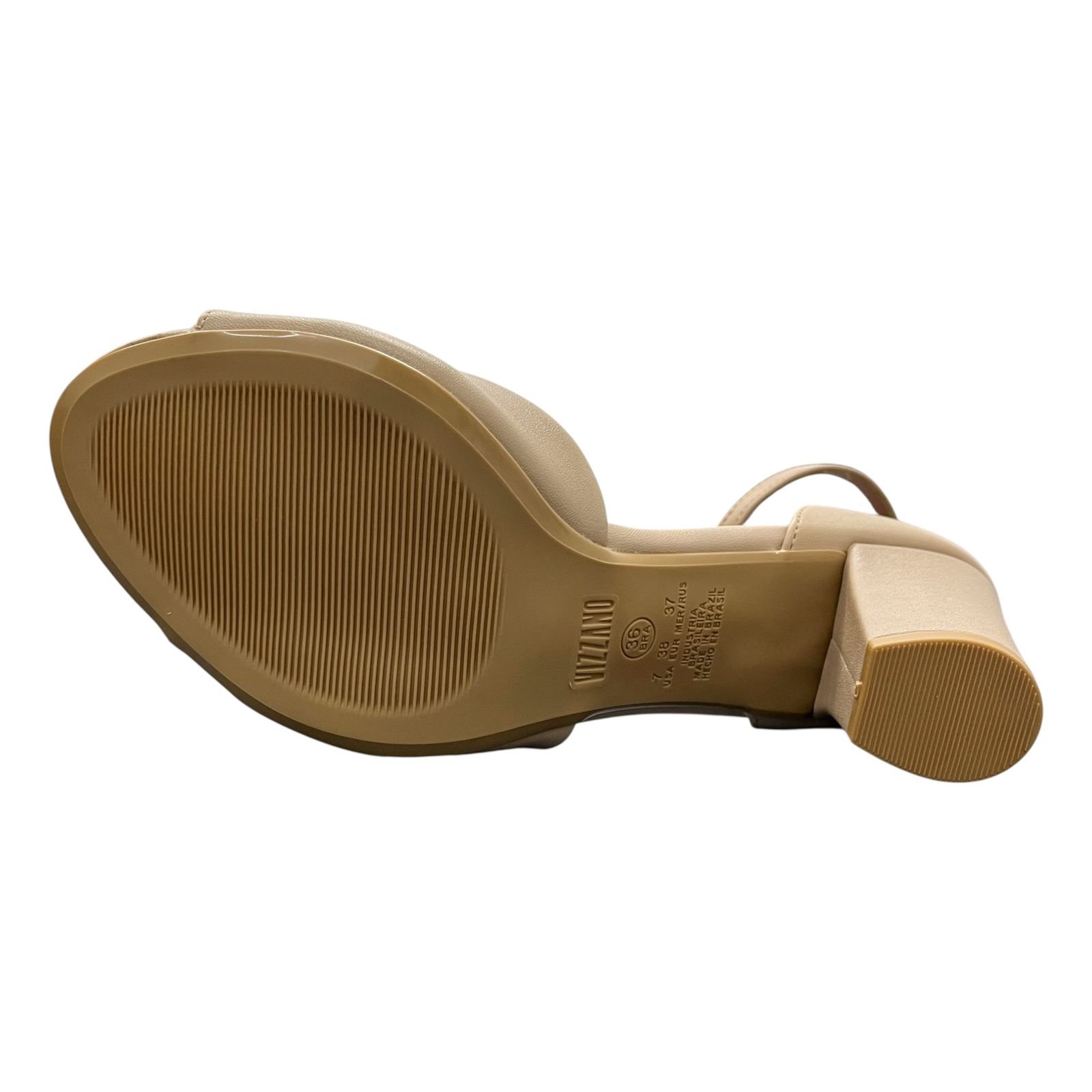 Sandália Feminina Vizzano Salto Bloco 6262.406 Bege 4