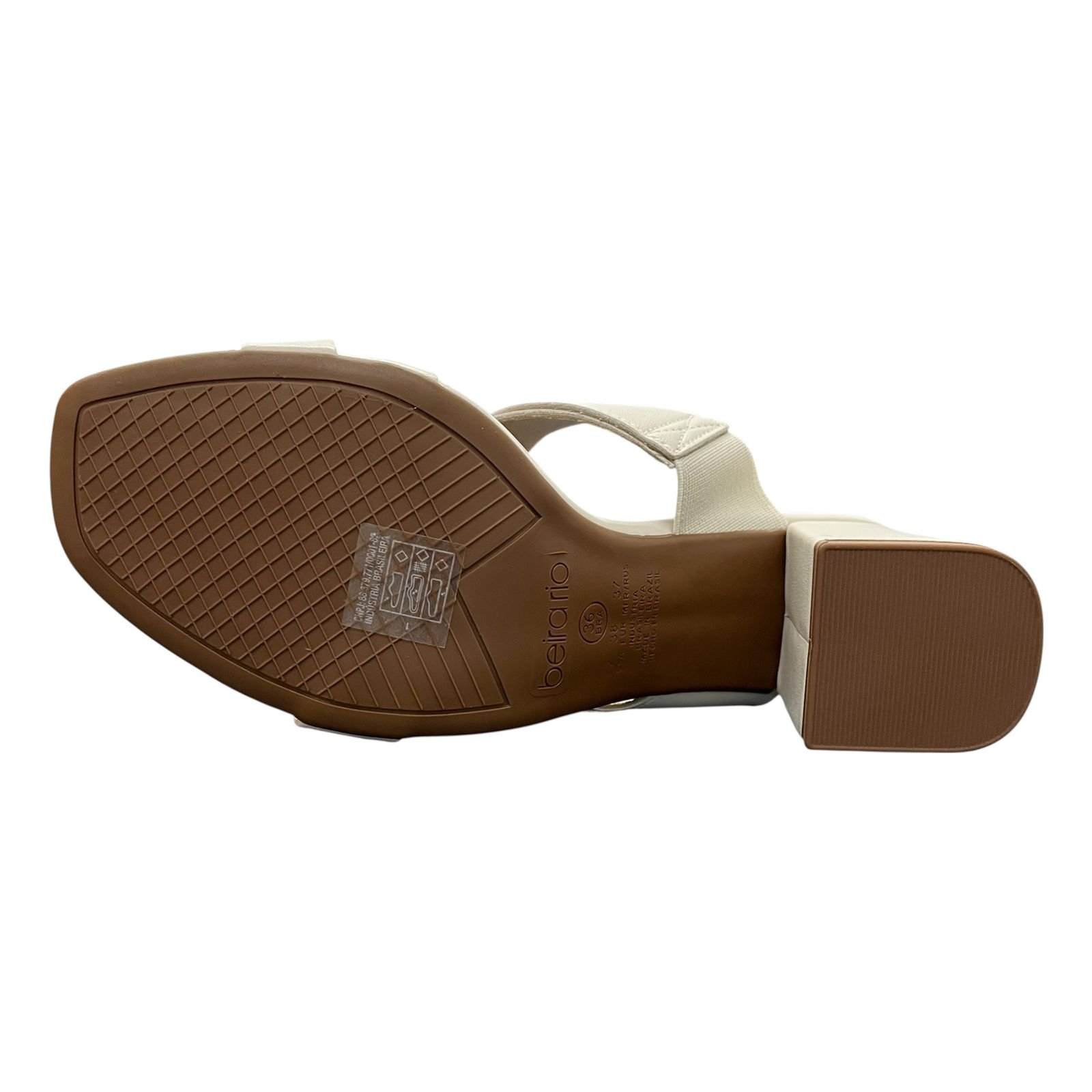 Tamanco Feminino Beira Rio Salto Bloco 8436.240 Off White 4