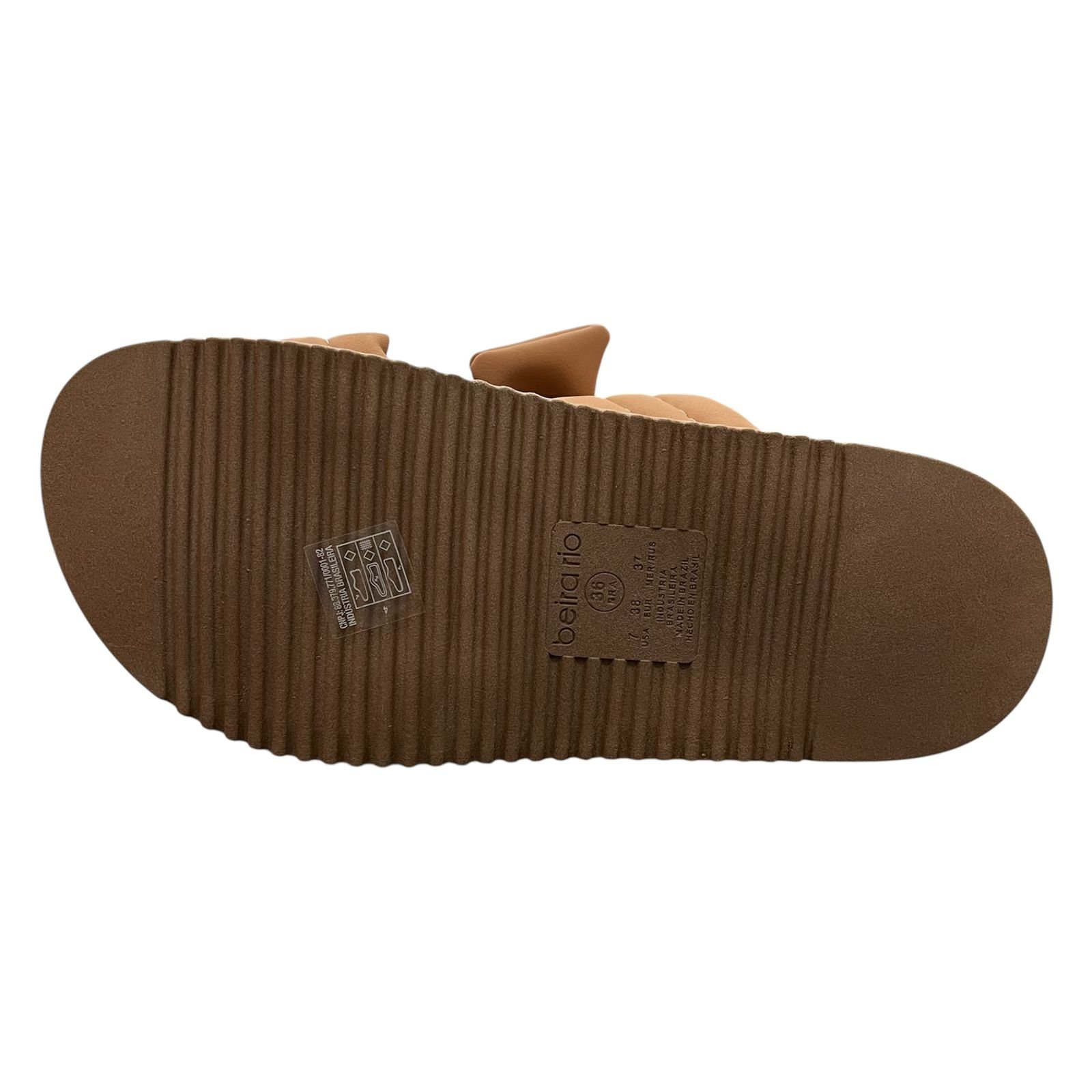 Sandália Papete Beira Rio Laço Nobuck 8523.122 Nude 4