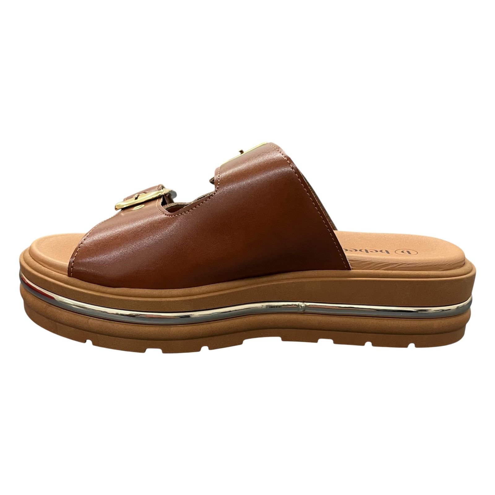 Tamanco Feminino Flatform Bebecê T2230-434 Marrom 5