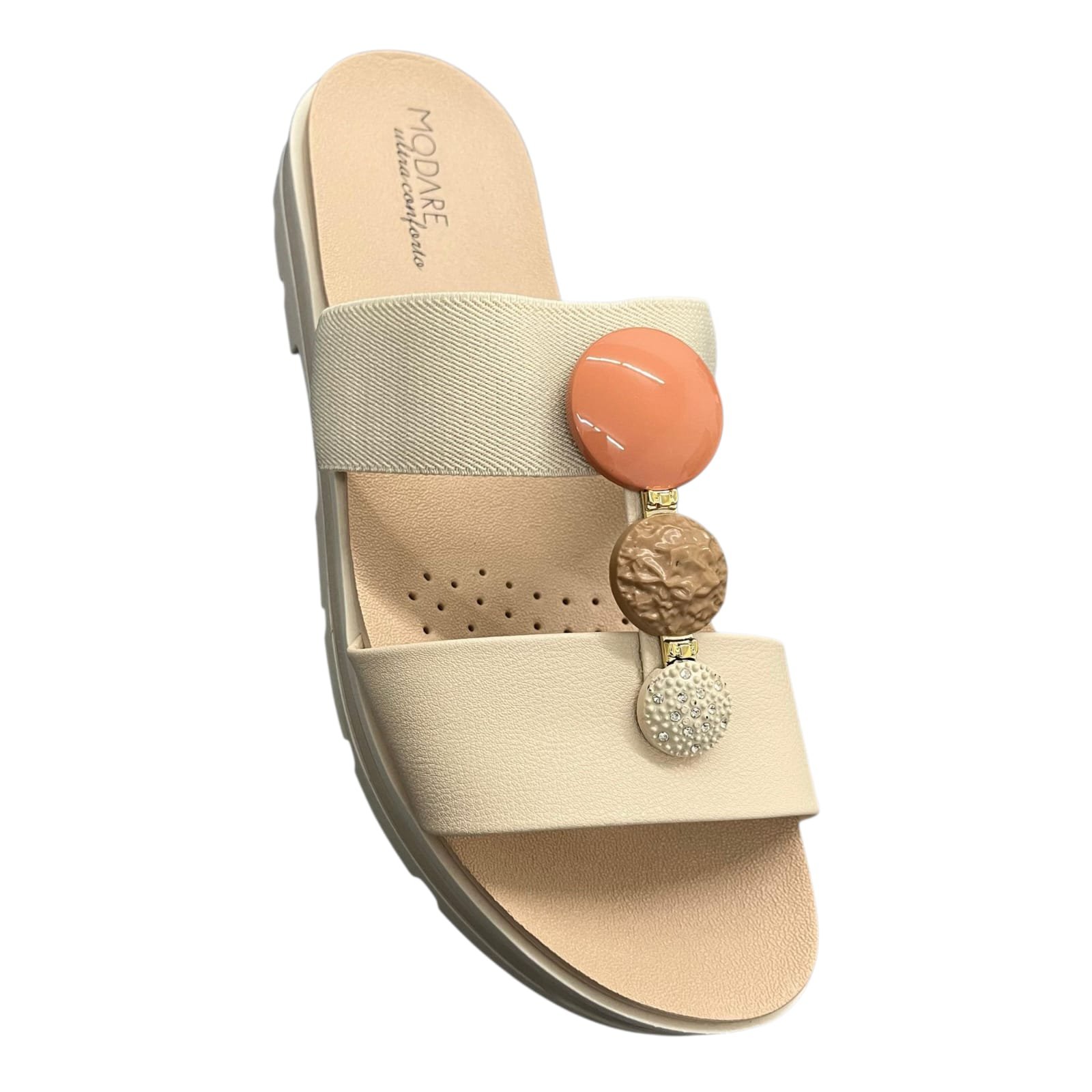 Tamanco Flatform Modare Ultraconforto 7132.138 Creme 2