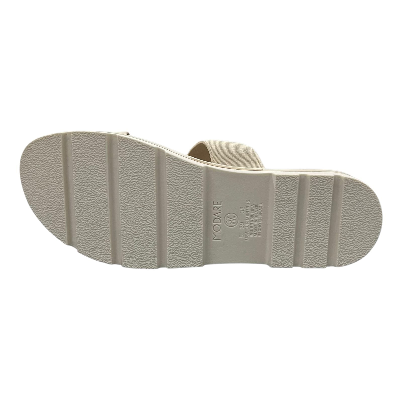 Tamanco Flatform Modare Ultraconforto 7132.138 Creme 4