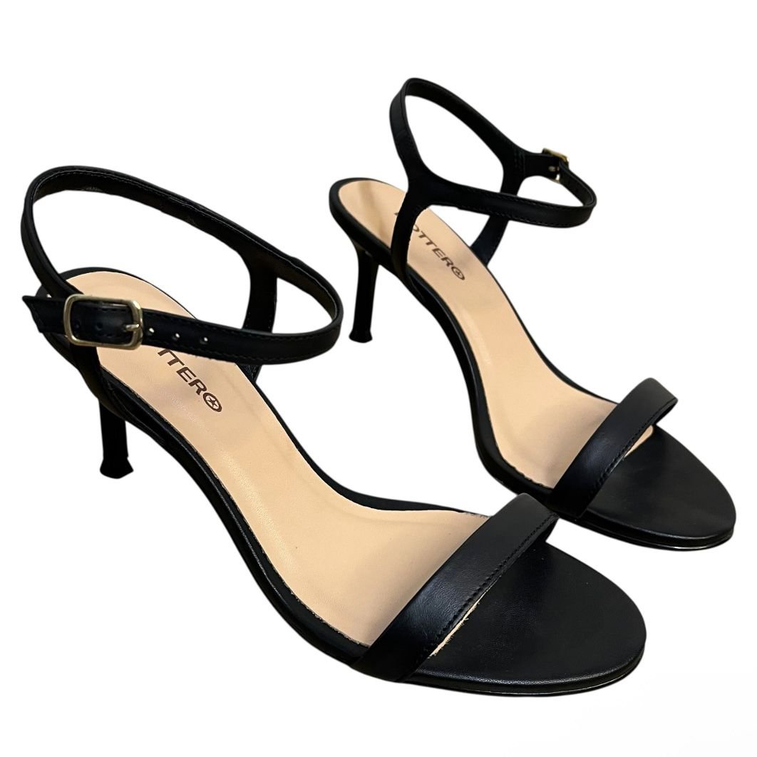 Sandália Salto Fino Bottero Em Couro 373402 Preto 5