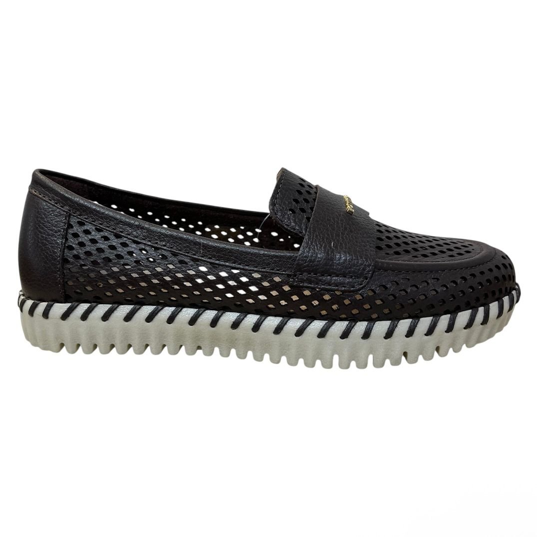 Tênis Casual Slip-On Bottero Em Couro 374104