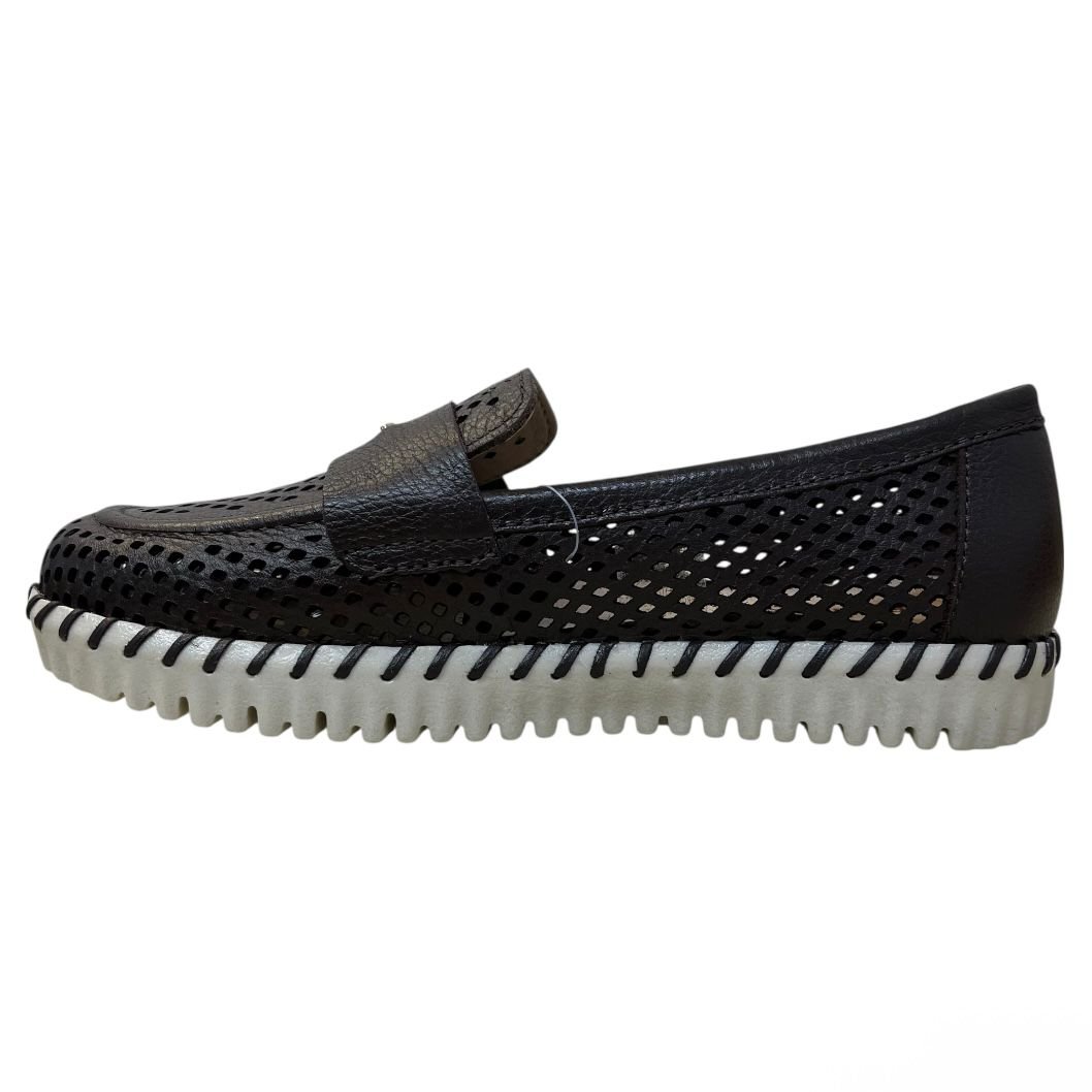Tênis Casual Slip-On Bottero Em Couro 374104 Preto 3