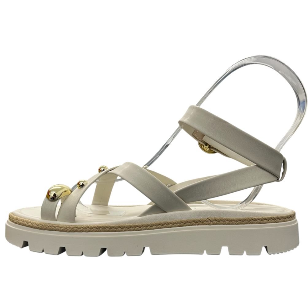 Sandália Feminina Flatform Moleca 5504.213 Off White 4