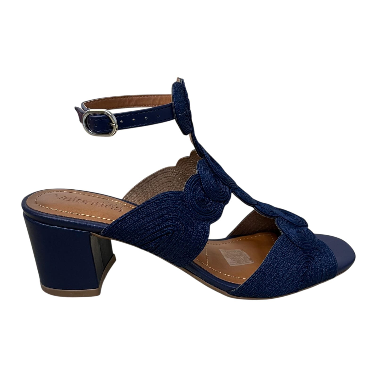 Sandália Salto Bloco Valentina Trama 457035