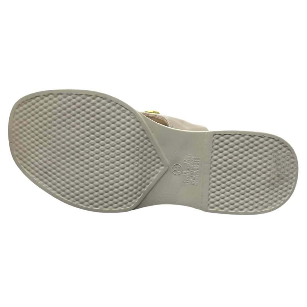 Tamanco Chinelo Plataforma Moleca 5503.117 Off White 3