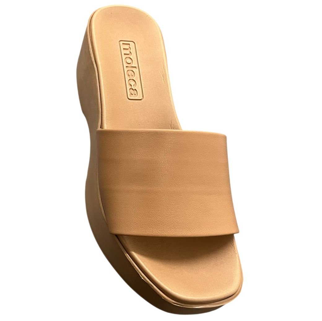 Tamanco Slide Plataforma Moleca 5503.100 Nude 2