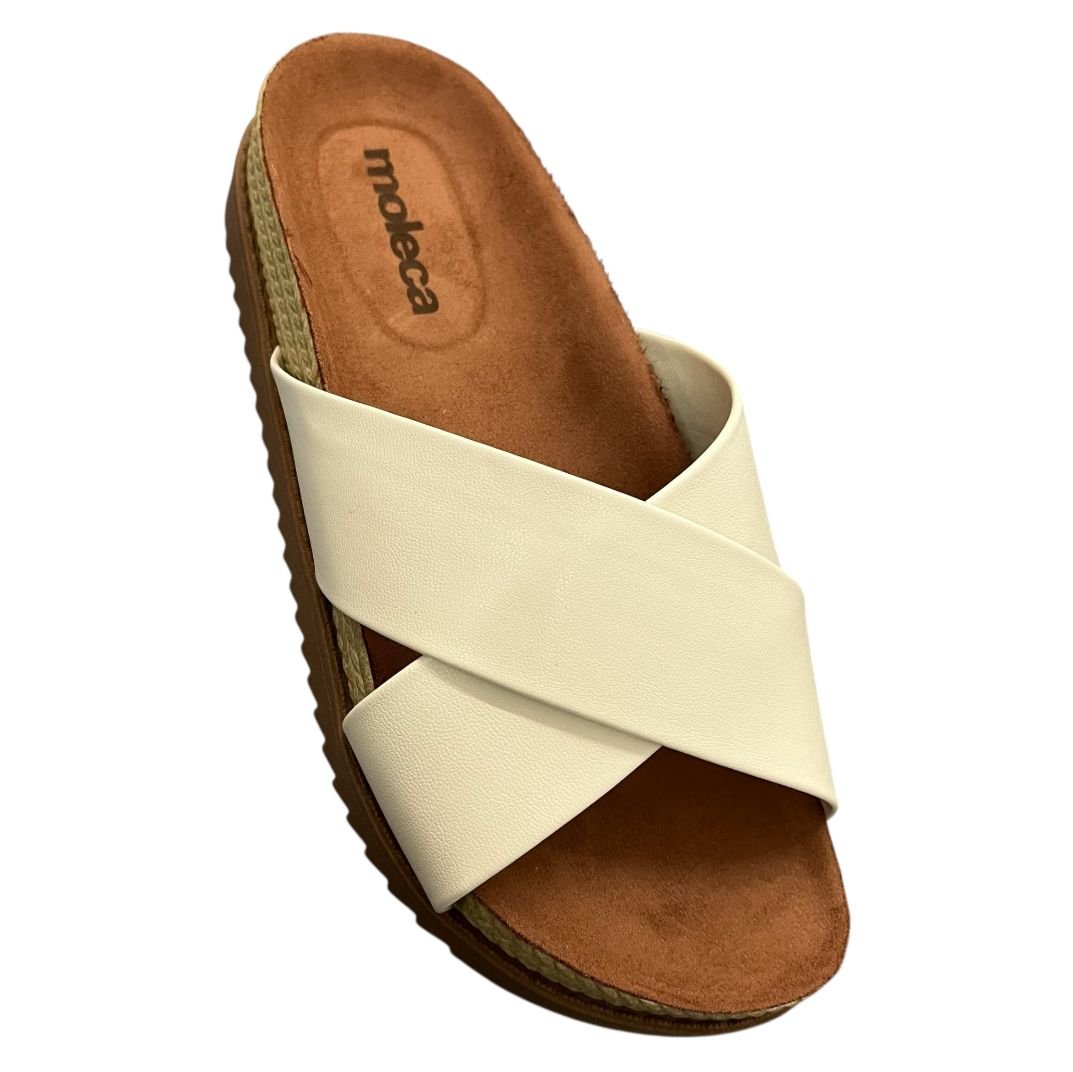 Tamanco Papete Flatform Moleca 5500.215 Off White 2