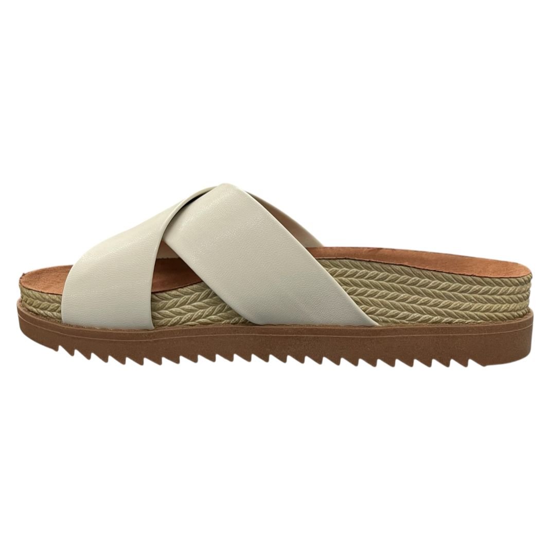 Tamanco Papete Flatform Moleca 5500.215 Off White 5