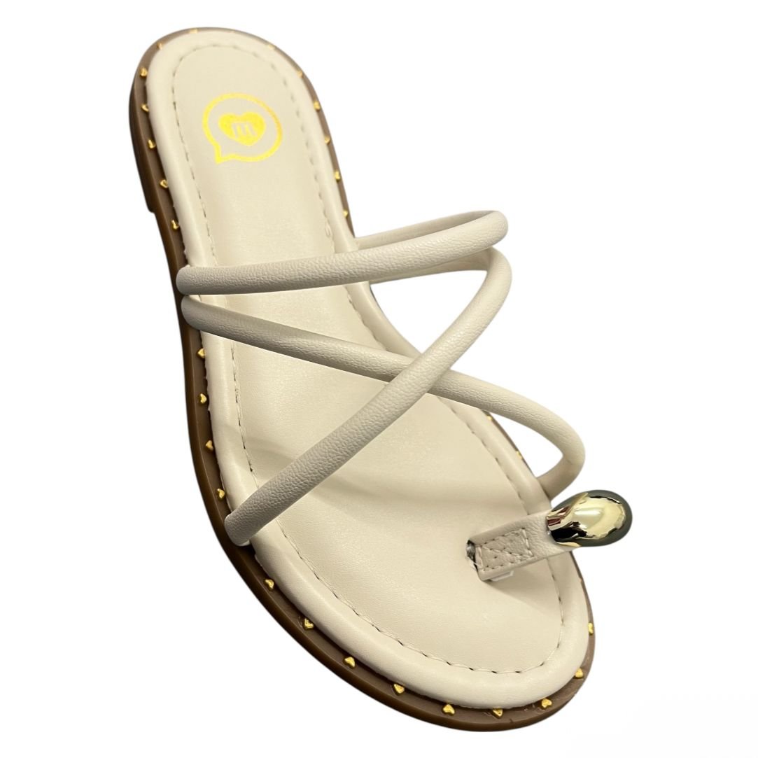 Sandália Rasteira Menina Molekinha 2342.111 Branco 2