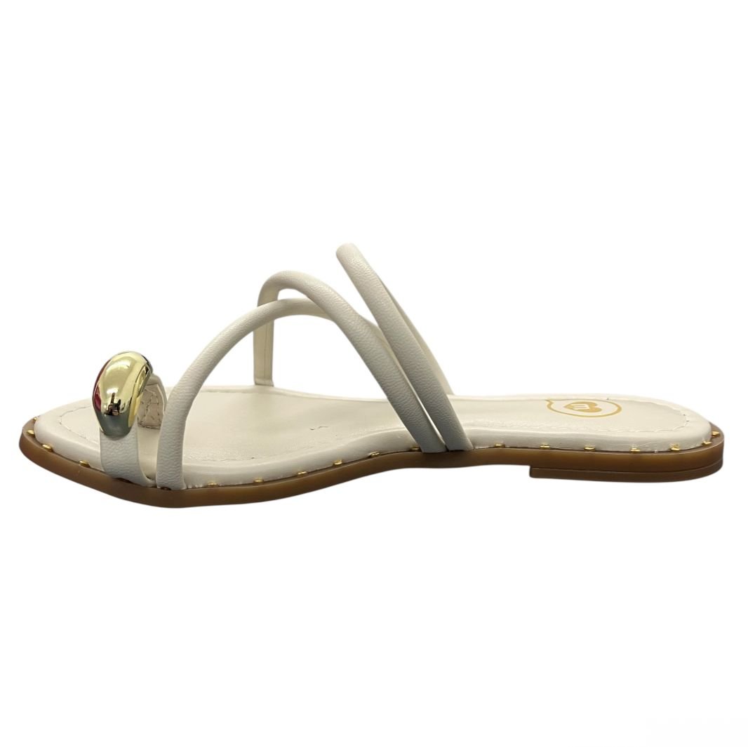 Sandália Rasteira Menina Molekinha 2342.111 Branco 5