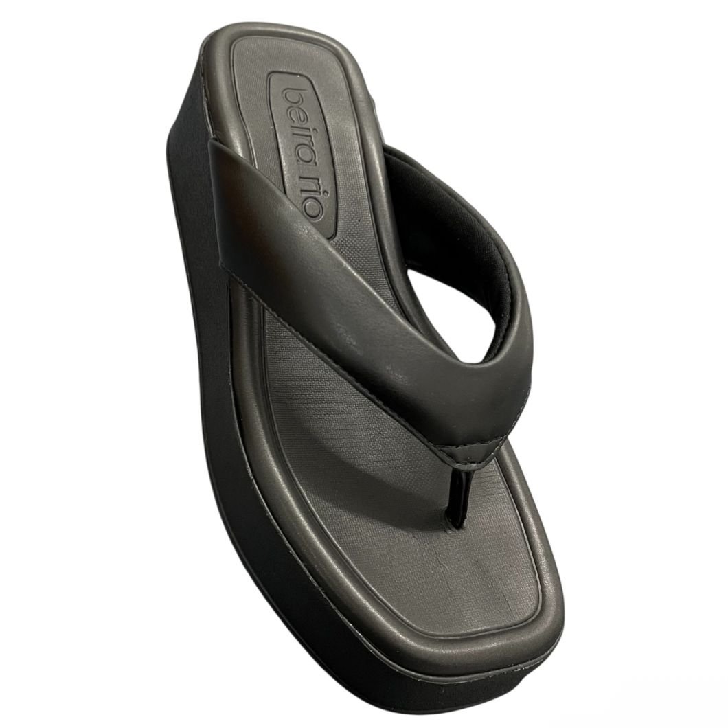 Tamanco Chinelo Plataforma Beira Rio 8530.100 Preto 2