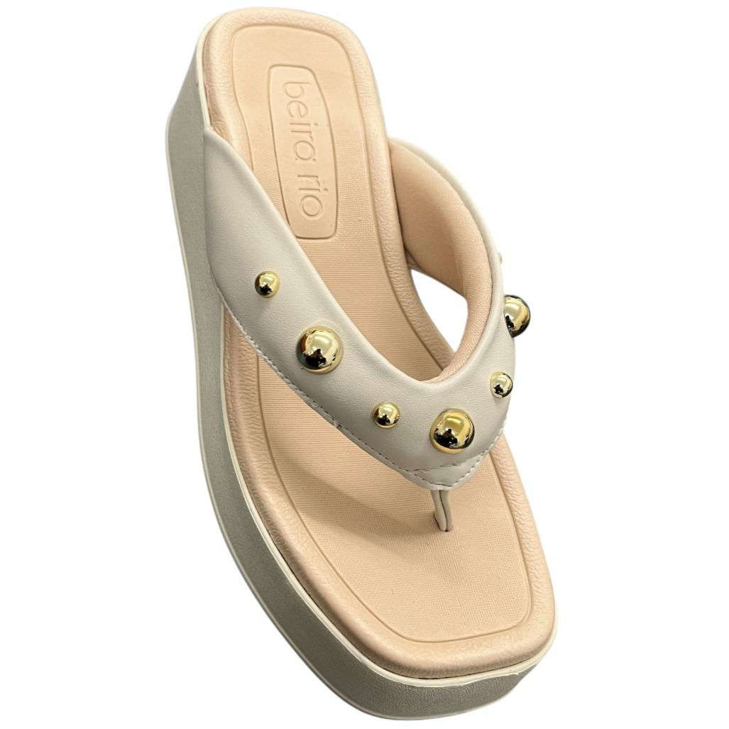 Tamanco Chinelo Plataforma Beira Rio 8530.104 Off White 2