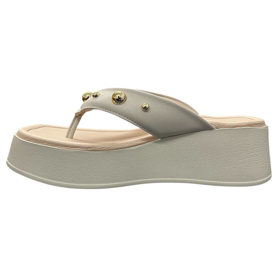 Tamanco Chinelo Plataforma Beira Rio 8530.104 Off White 3
