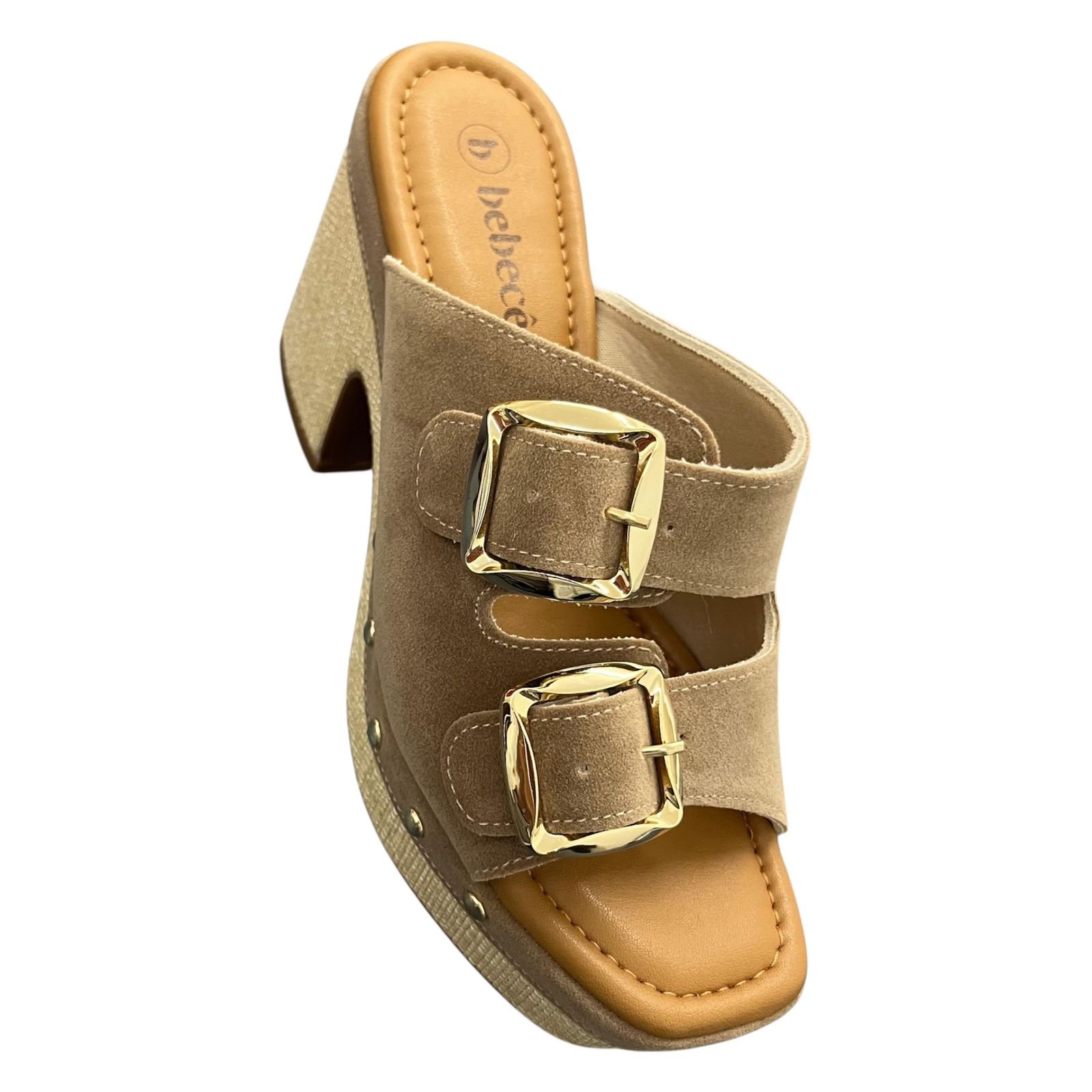 Tamanco Clog Bebecê Plataforma Camurção T5110-129 Marrom 2