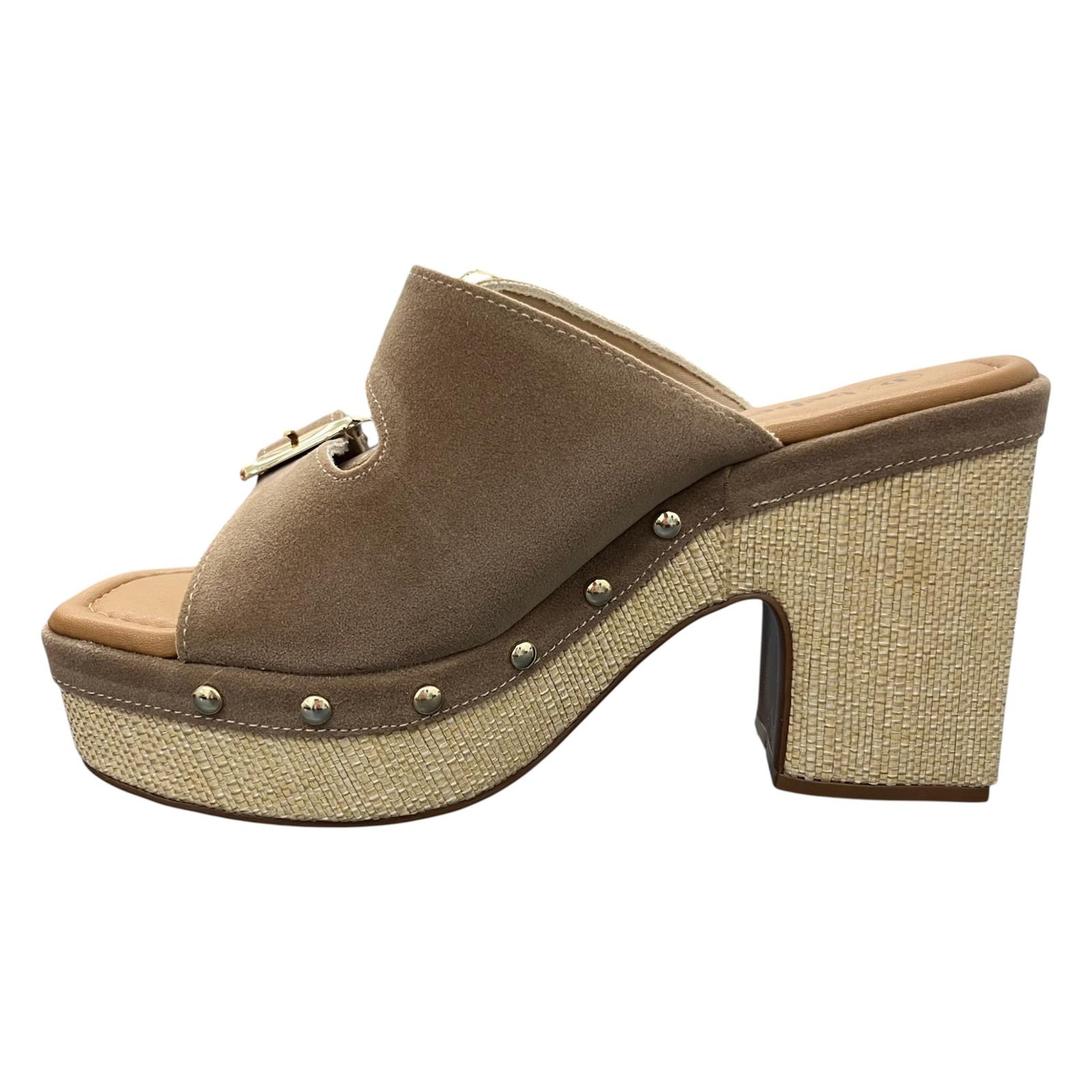 Tamanco Clog Bebecê Plataforma Camurção T5110-129 Marrom 3