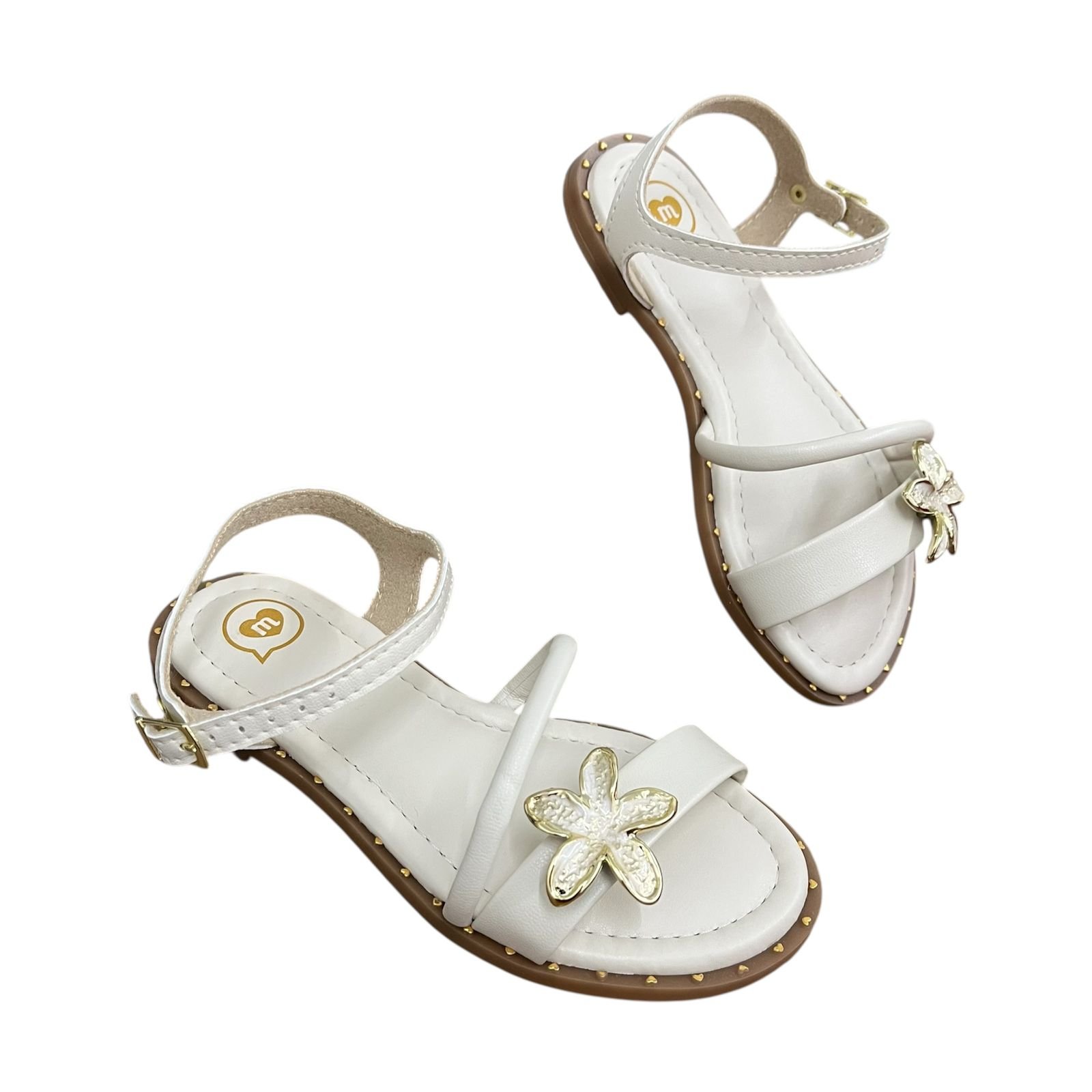 Sandália Infantil Menina Rasteira Molekinha 2342.115 Branco 6