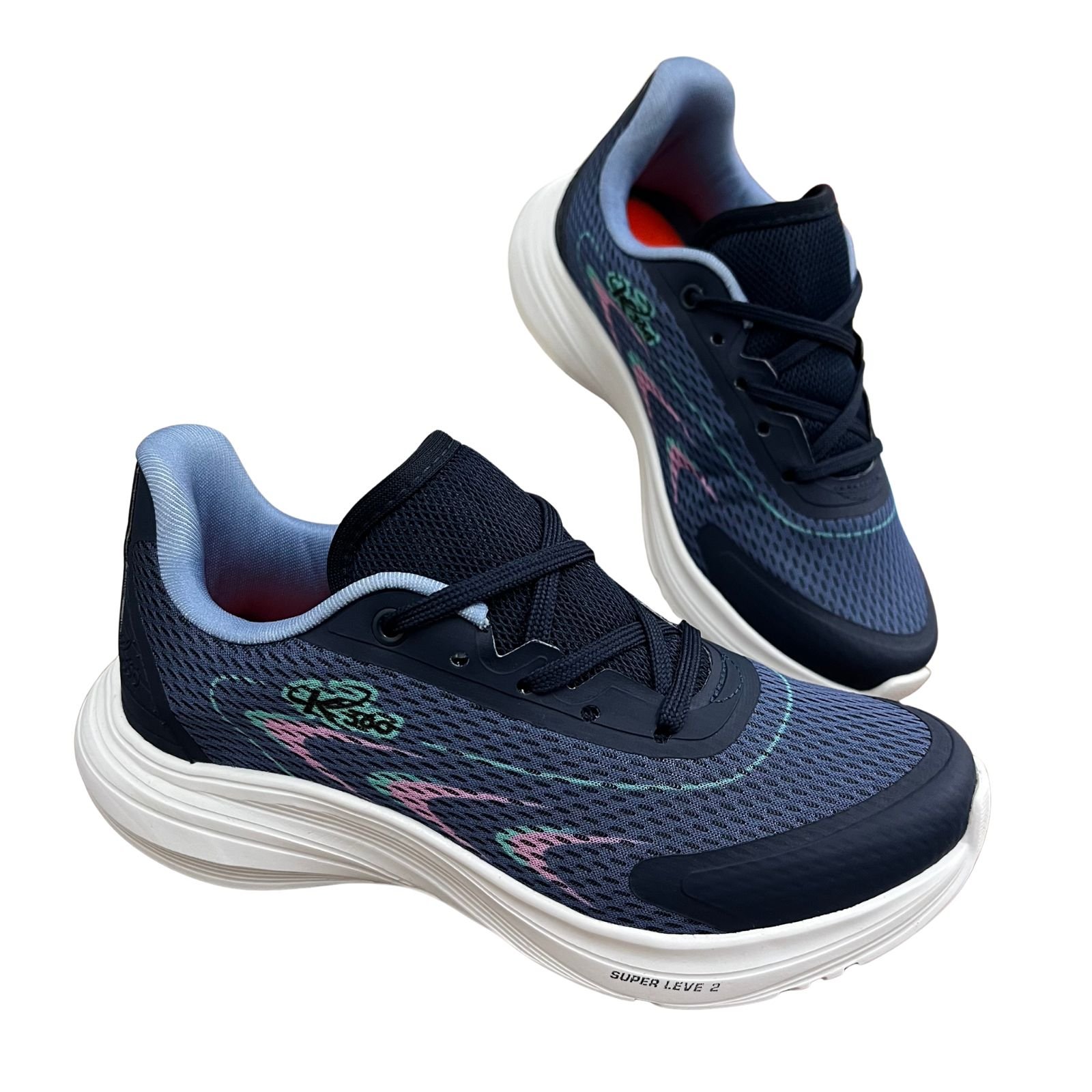 Tênis Infantil Menina Kidy K360 Super Leve 1021-3262 Azul Marinho 4