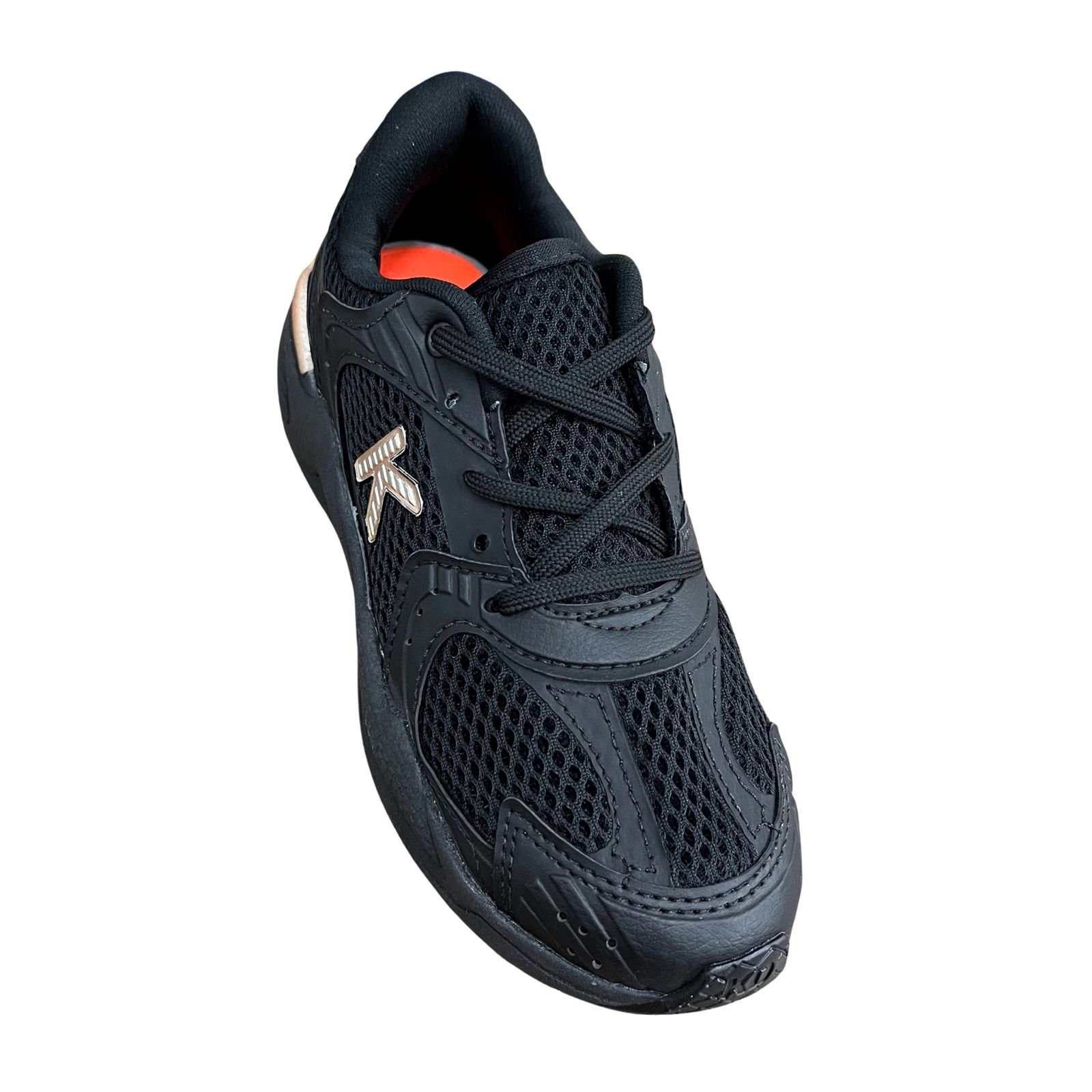 Tênis Infantil Menino Kidy K360 Retrô 0001-1235 Preto/Dourado 2