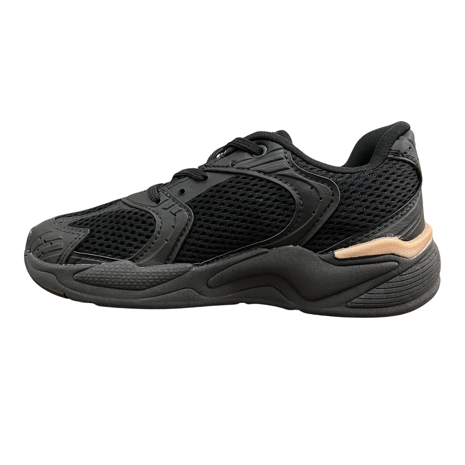 Tênis Infantil Menino Kidy K360 Retrô 0001-1235 Preto/Dourado 3