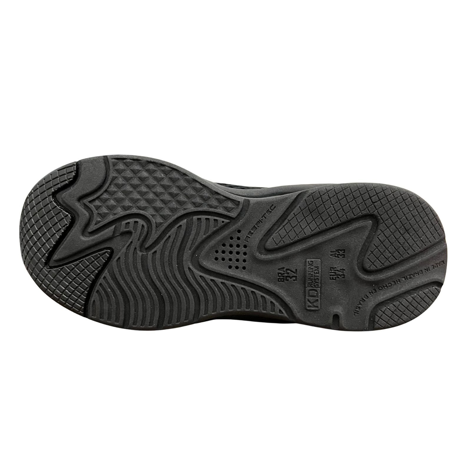 Tênis Infantil Menino Kidy K360 Retrô 0001-1235 Preto/Dourado 4