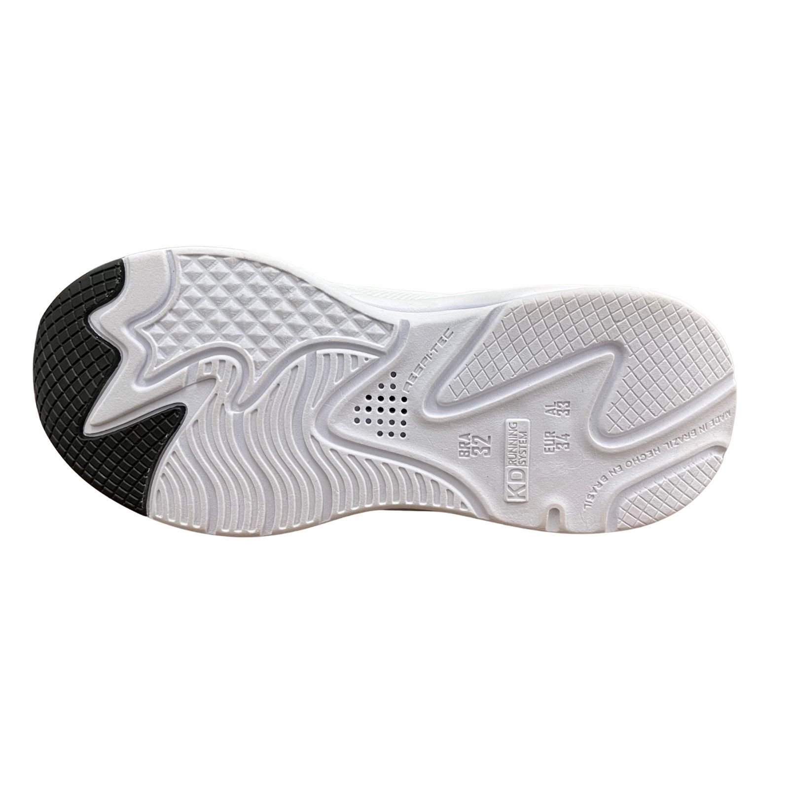 Tênis Infantil Menino Kidy K360 Retrô 0002-0061 Branco/Preto 3