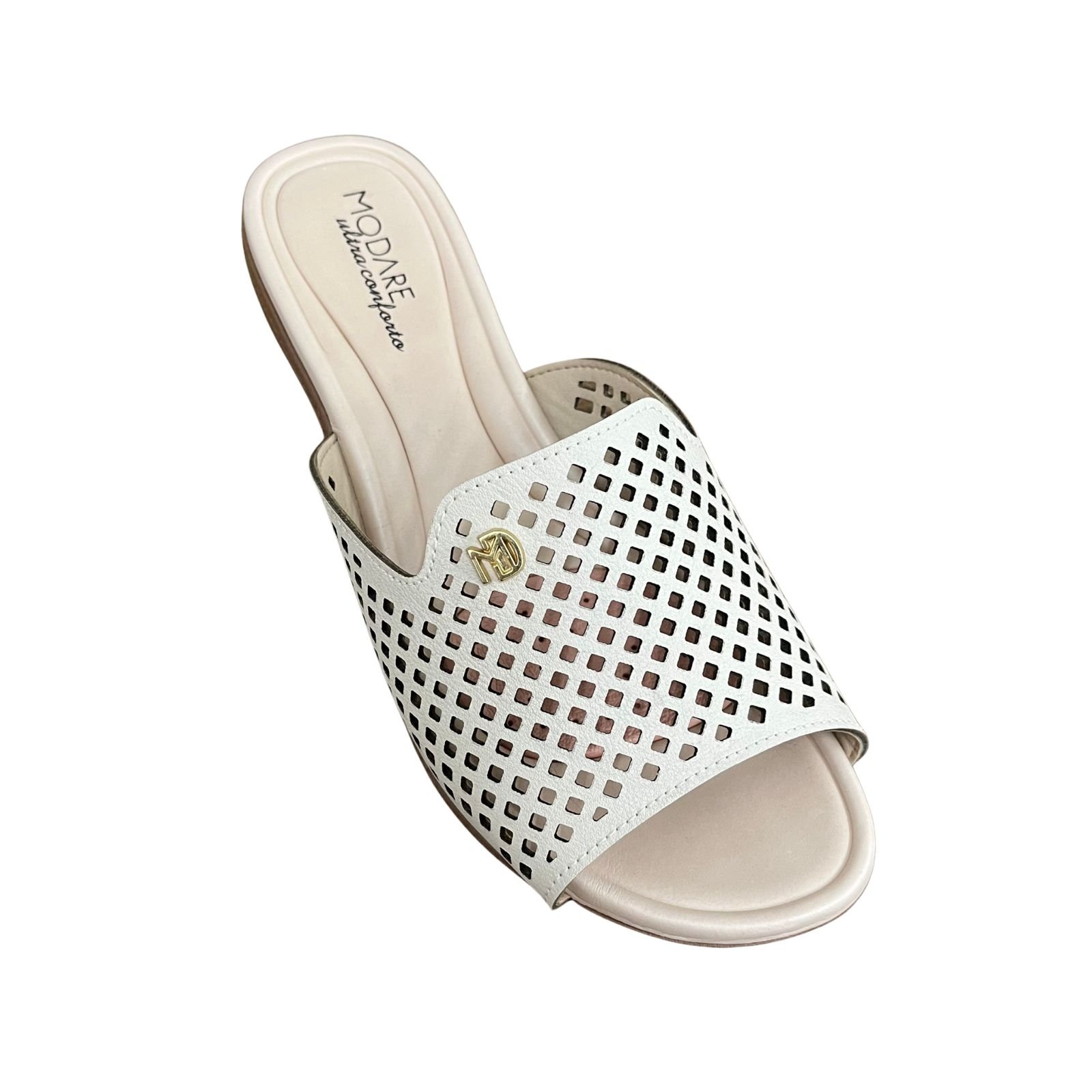 Tamanco Feminino Salto Baixo Modare 7127.258 Creme 2