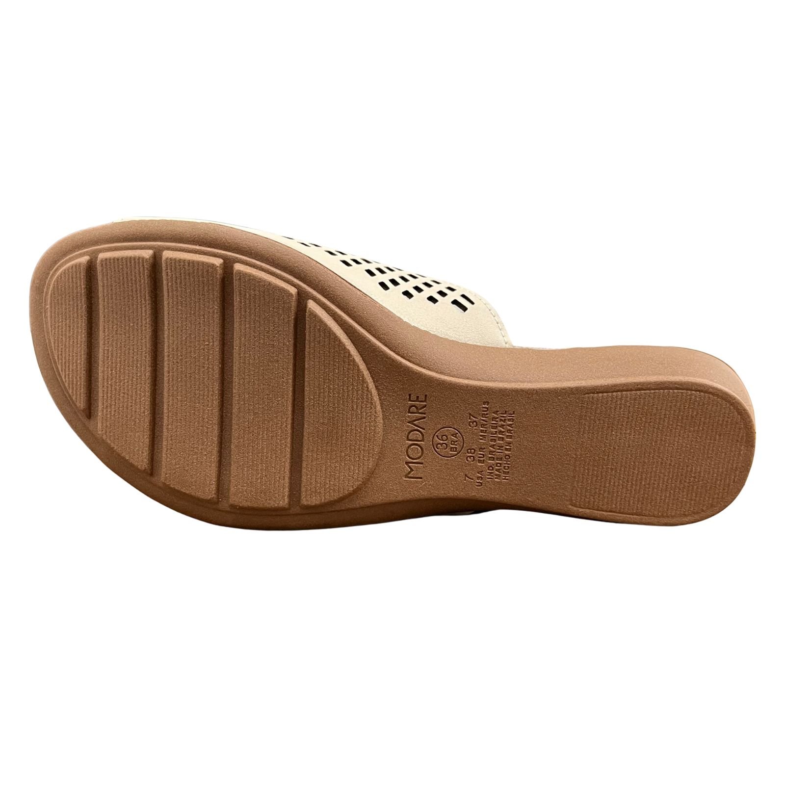 Tamanco Feminino Salto Baixo Modare 7127.258 Creme 4