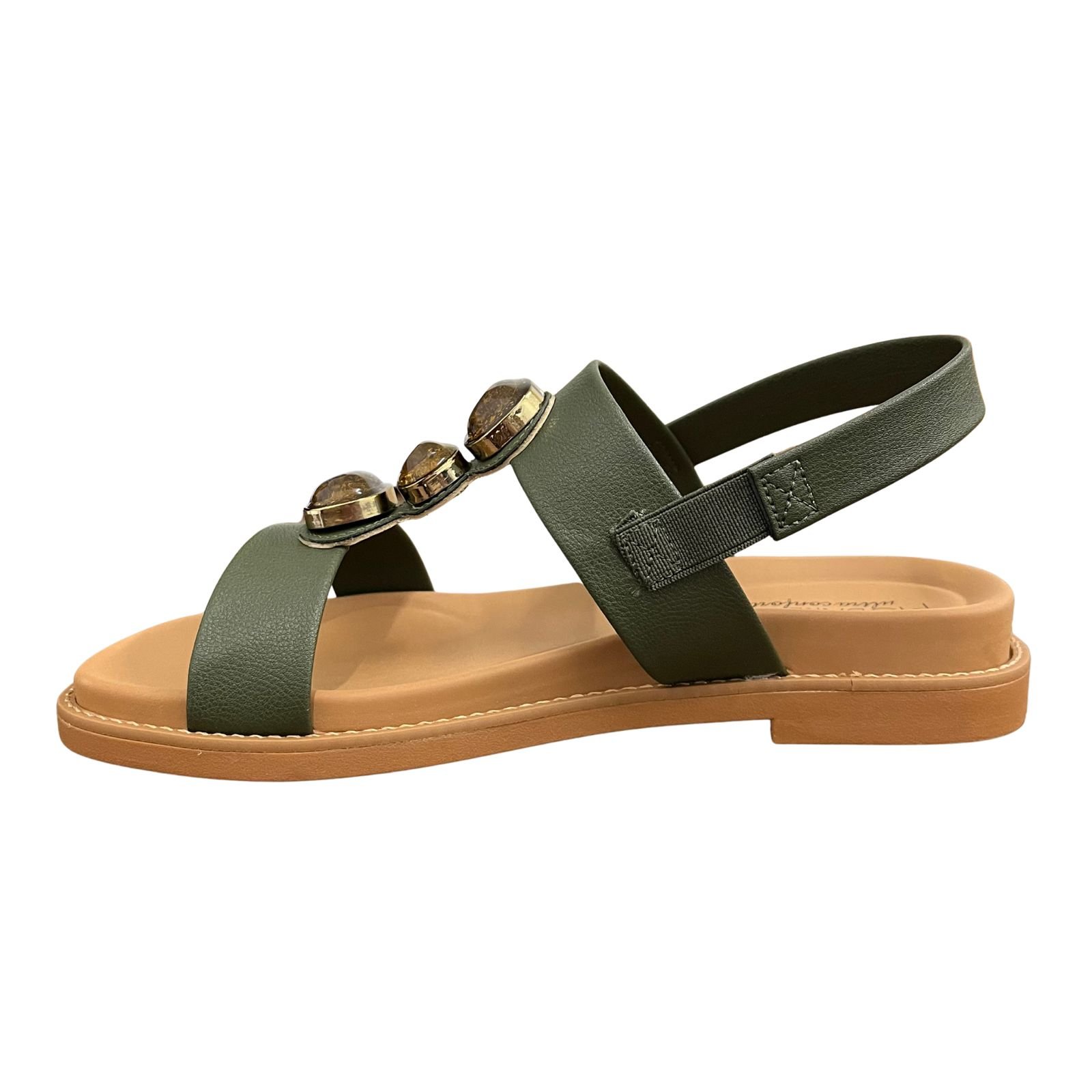 Sandália Feminina Rasteira Calce Fácil Modare 7205.106 Verde 5