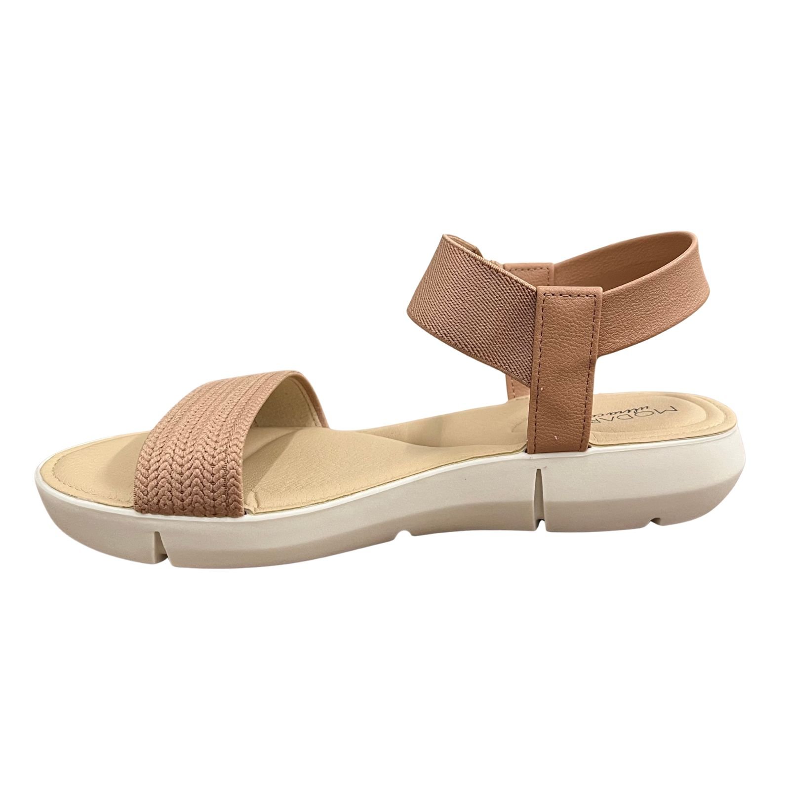 Sandália Feminina Salto Baixo Calce Fácil Modare 7199.102 Nude 5