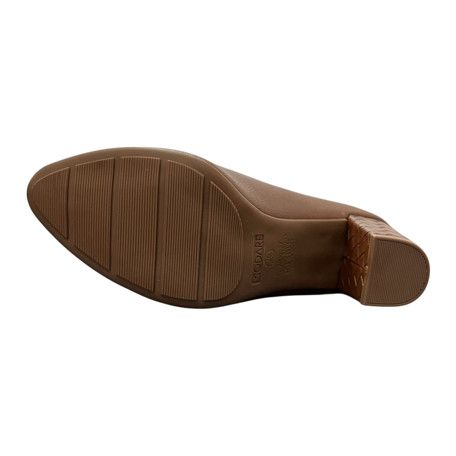 Sapato Scarpin Salto Bloco Feminino Modare 7377.105 Marrom 5