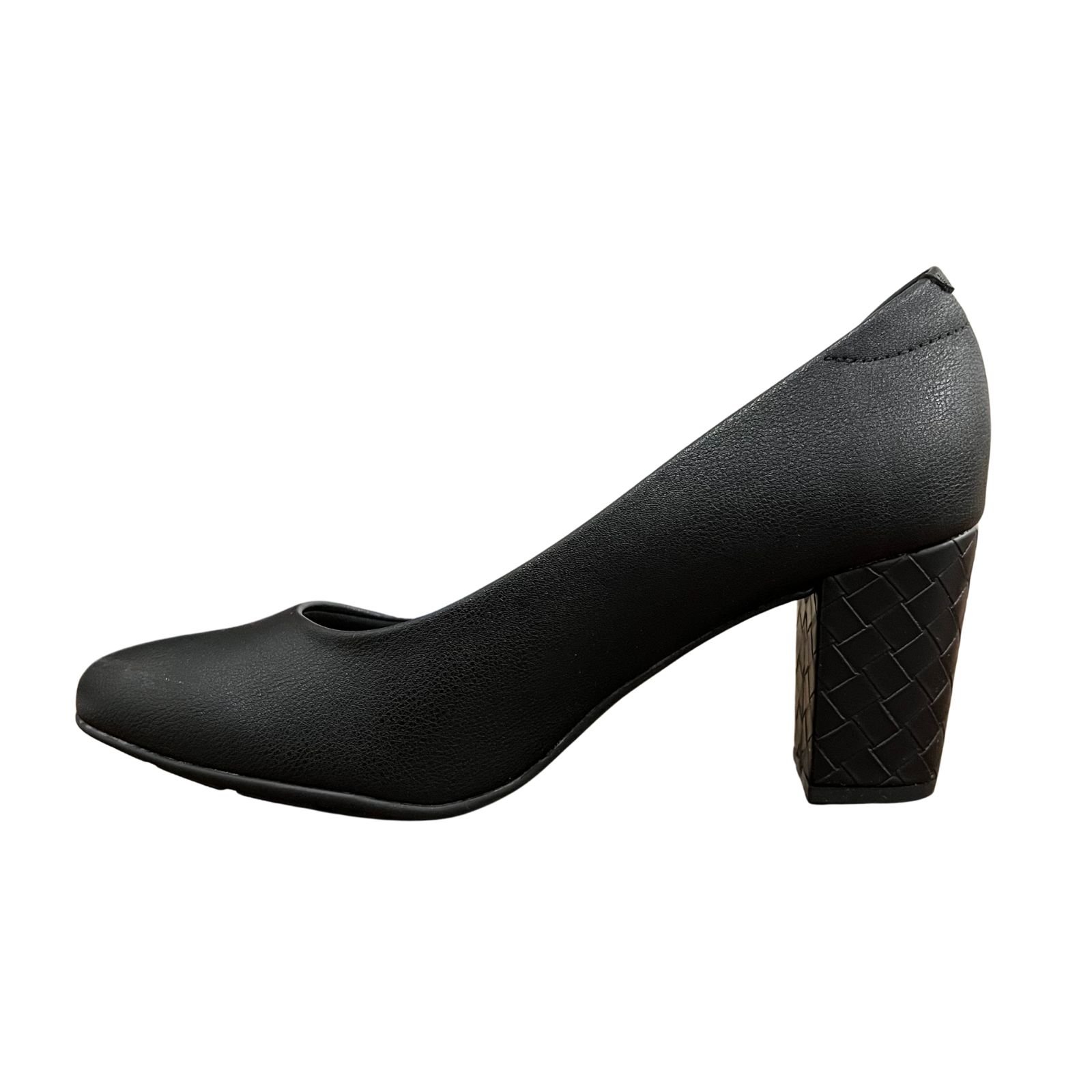 Sapato Scarpin Salto Bloco Feminino Modare 7377.105 Preto 5