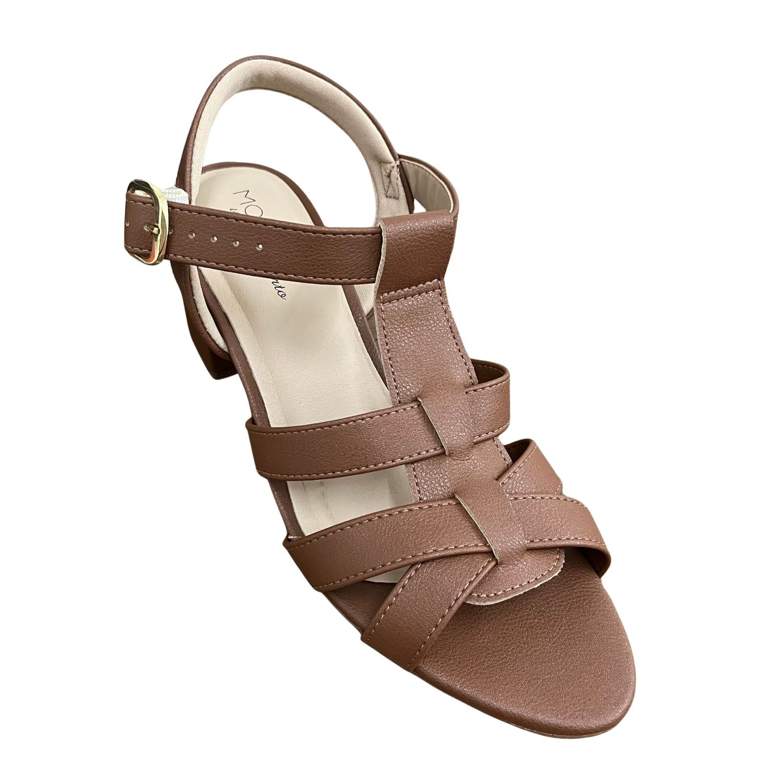 Sandália Feminina Salto Bloco Modare 7109.484 Marrom 2
