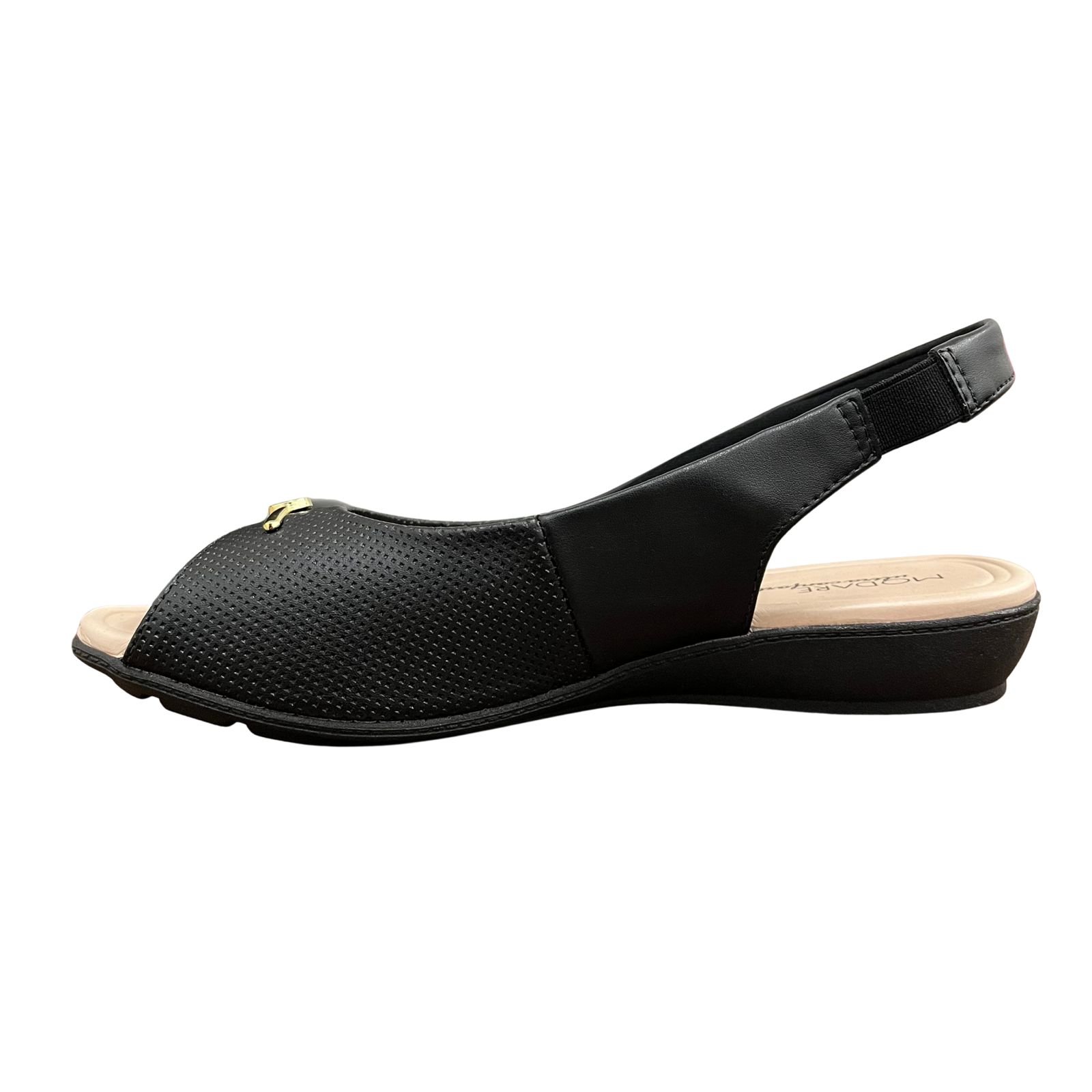 Sandália Feminina Salto Baixo Calce Fácil Modare 7127.253 Preto 3